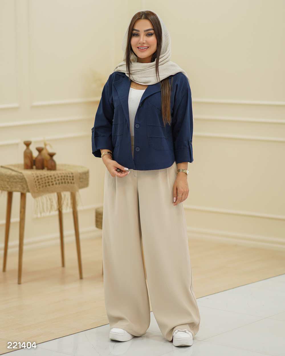 کت کراپ زنانه مدل روزانا السانا Elsana کد 2214