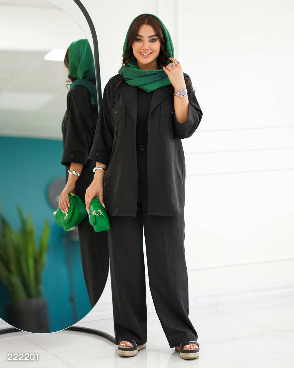 ست مانتو و شلوار زنانه مدل کیمیا السانا Elsana کد 2222