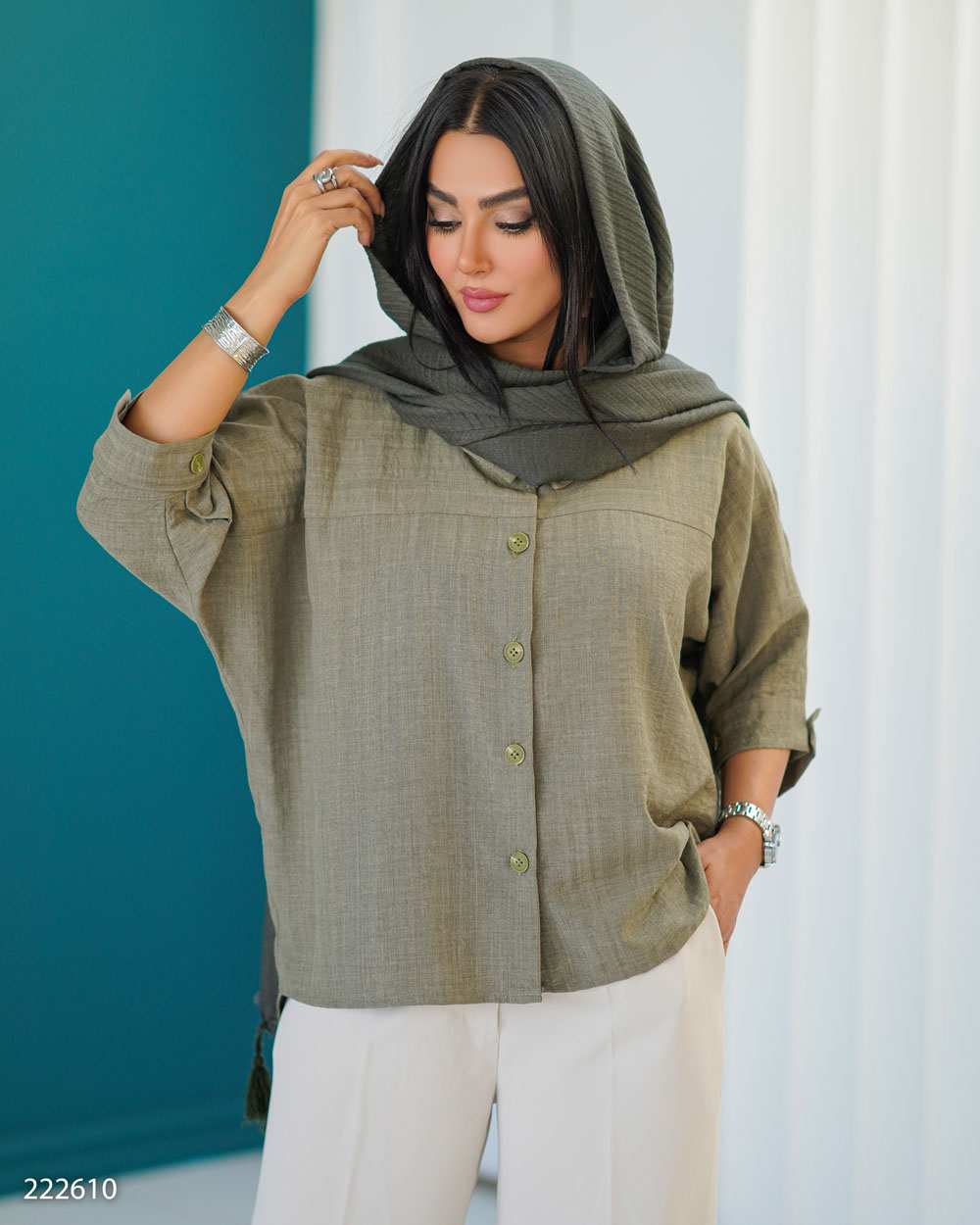 شومیز زنانه مدل شهگل السانا Elsana کد 2226