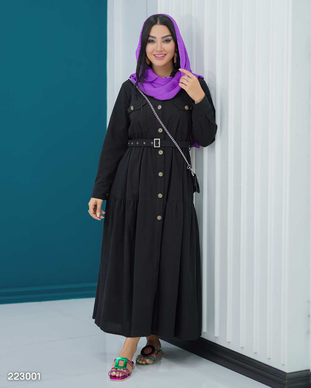 مانتو زنانه مدل چیدامه السانا Elsana کد 2230