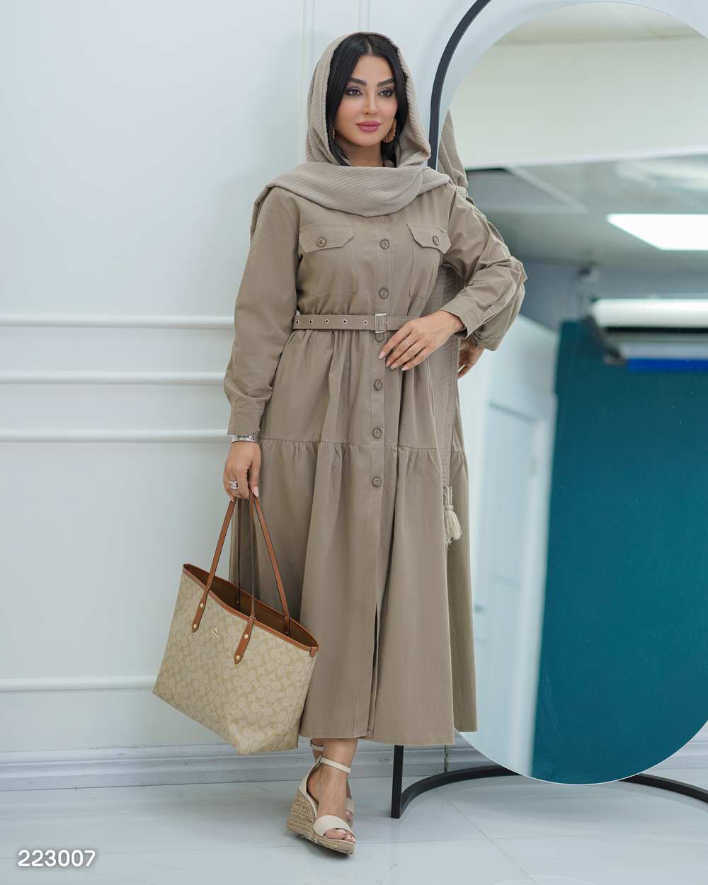 مانتو زنانه مدل چیدامه السانا Elsana کد 2230