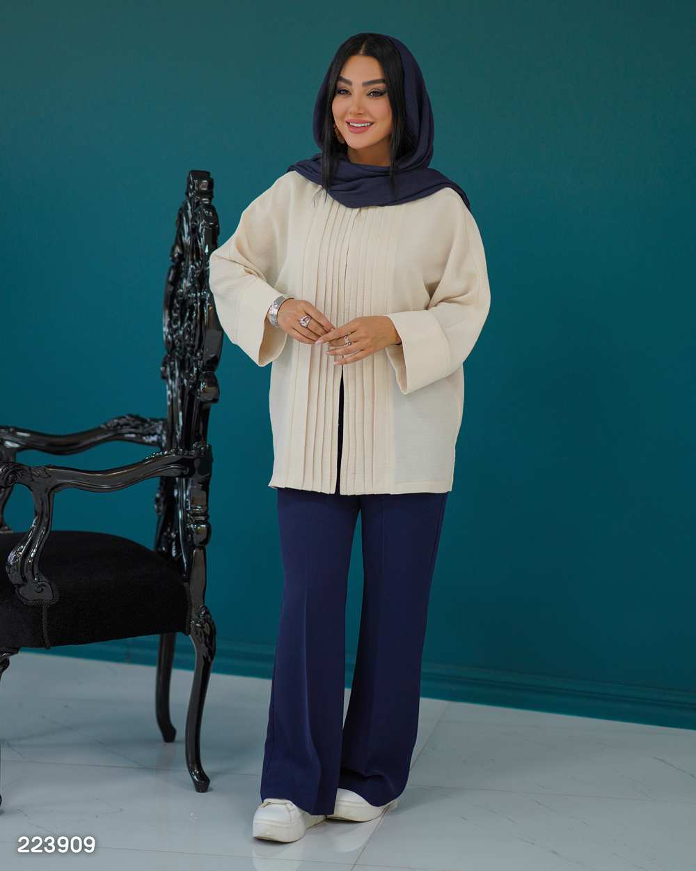 مانتو زنانه مدل جوانه السانا Elsana کد 2239