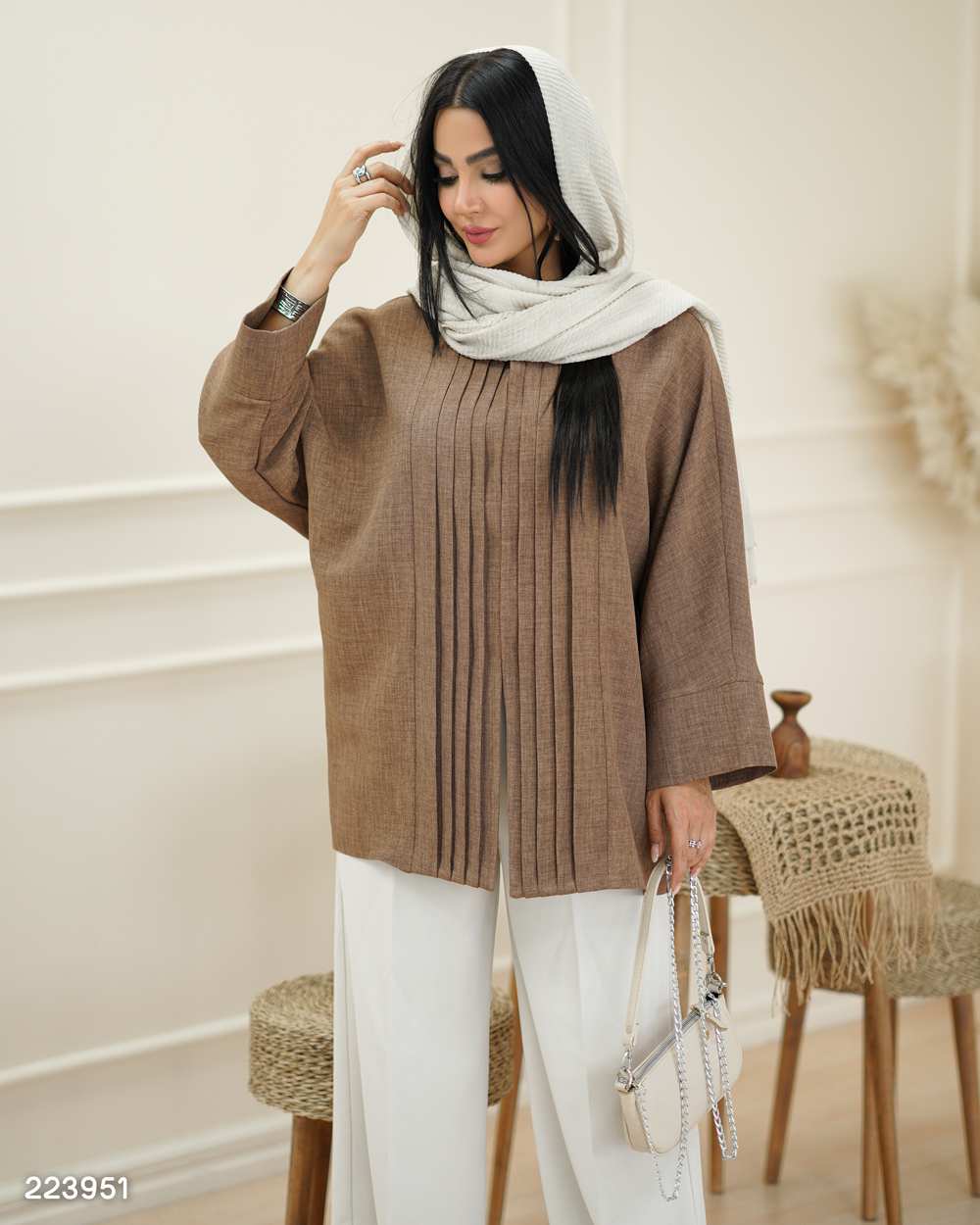 مانتو زنانه مدل جوانه السانا Elsana کد 2239