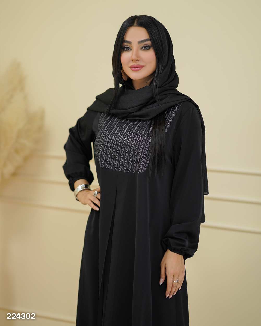 عبا زنانه مدل فاخره سرو السانا Elsana کد 2243