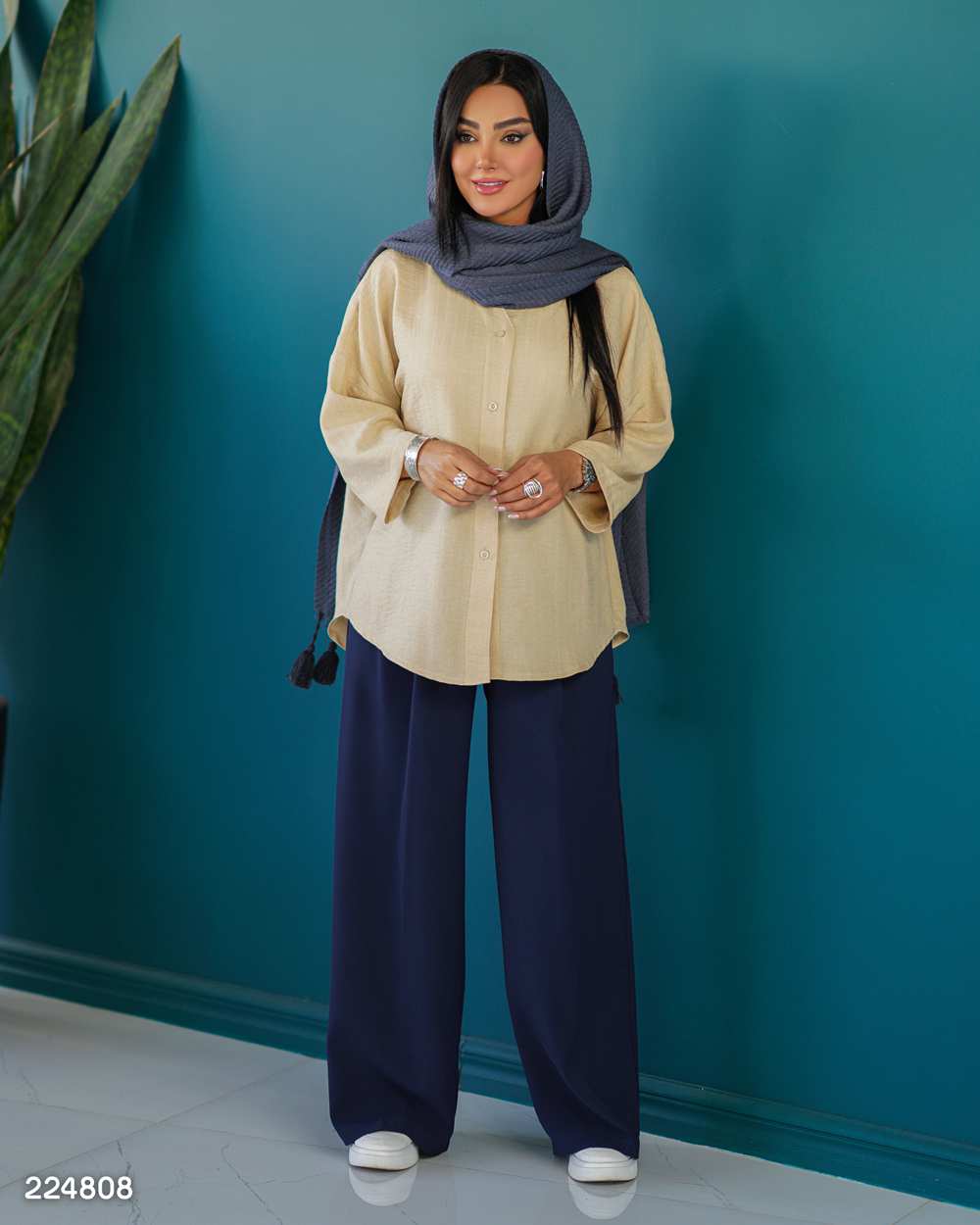 شومیز زنانه مدل کاشین السانا Elsana کد 2248