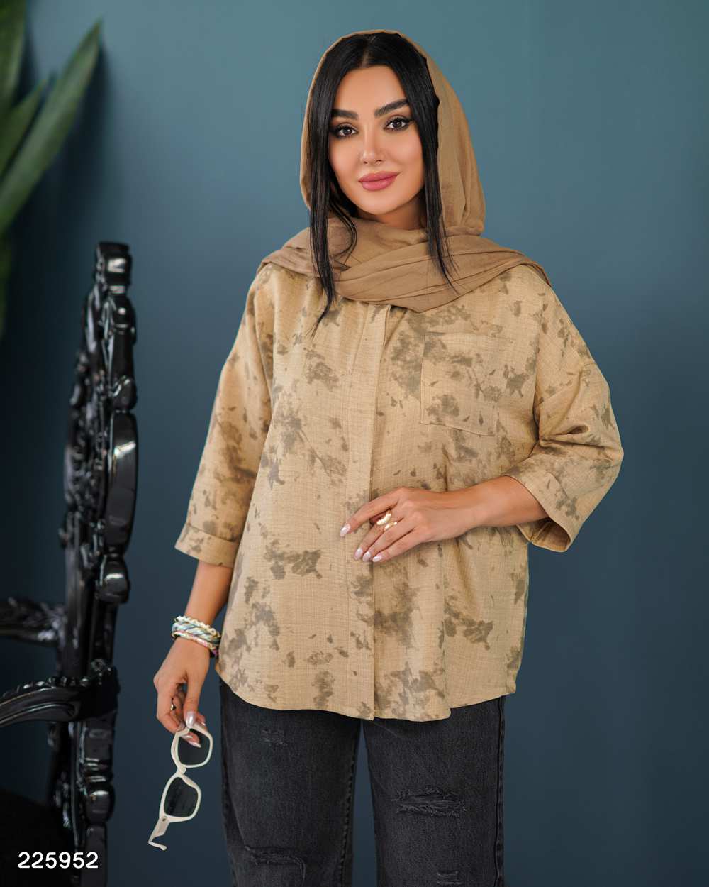 شومیز زنانه مدل آذرگل السانا Elsana کد 2259