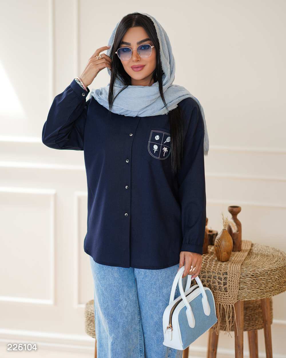 شومیز زنانه مدل فرارنگ السانا Elsana کد 2261