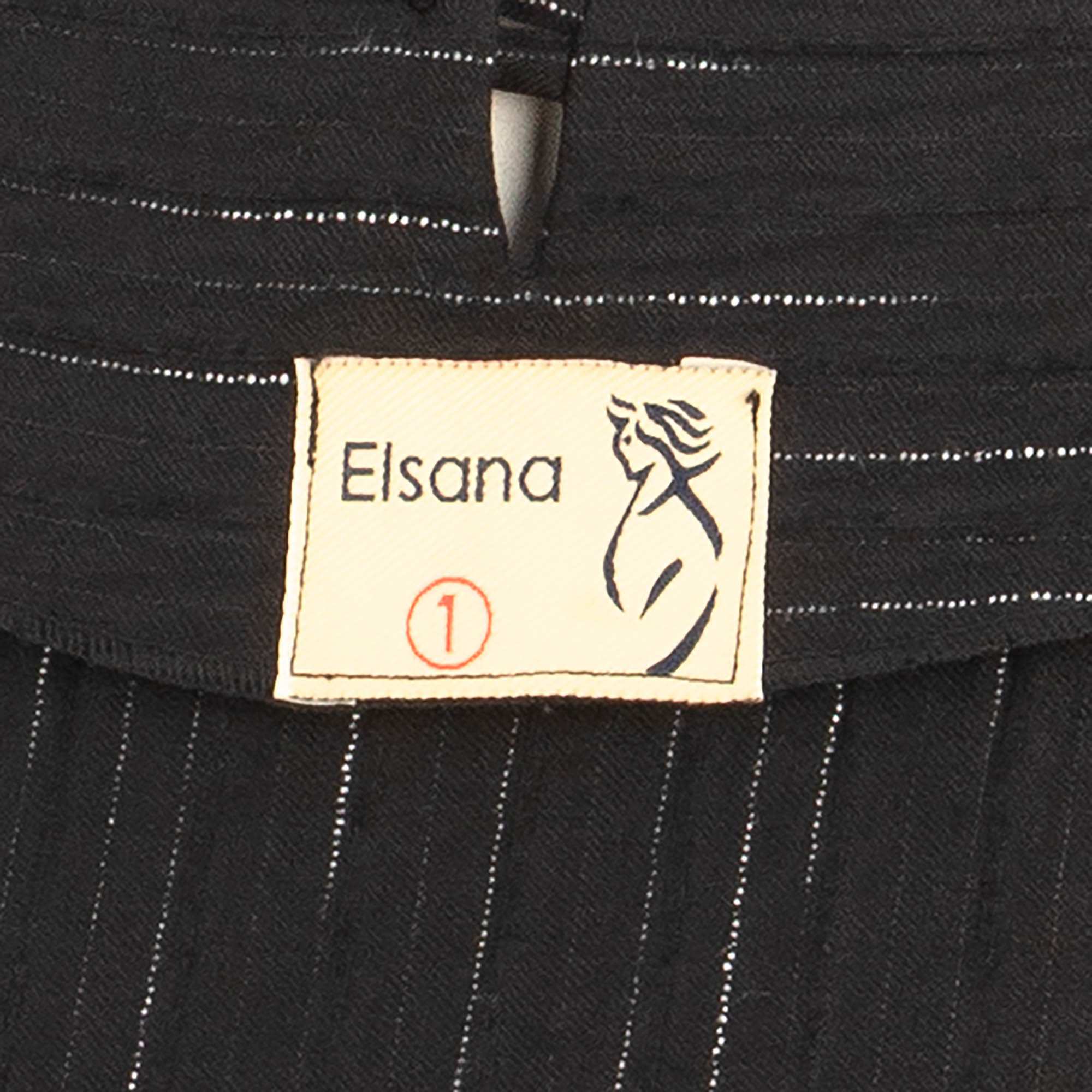 کفتان بلند زنانه مشکی مدل کمربند دار آوازالسانا Elsana کد2275