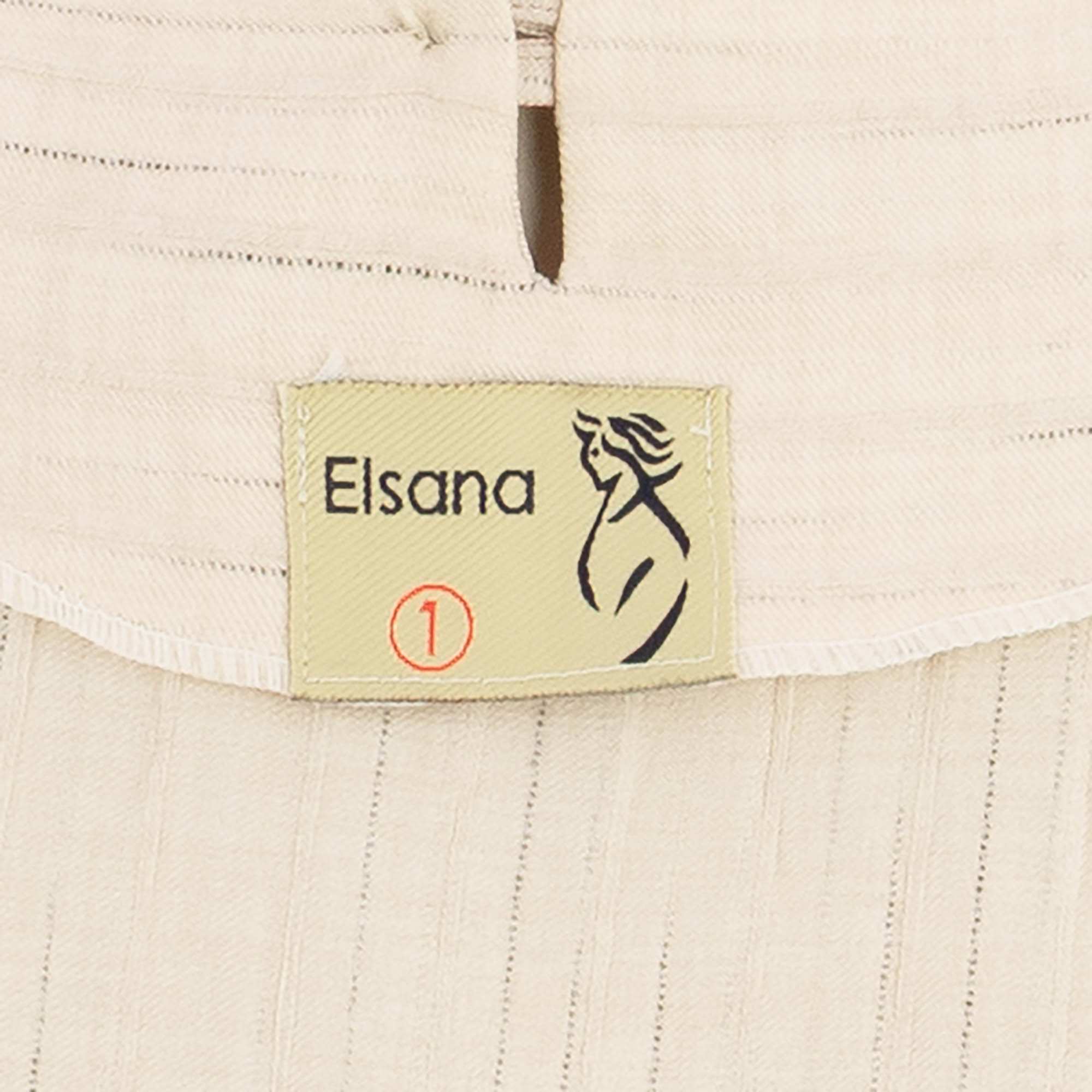 کفتان بلند زنانه کرم مدل کمربند دار آوازالسانا Elsana کد2275