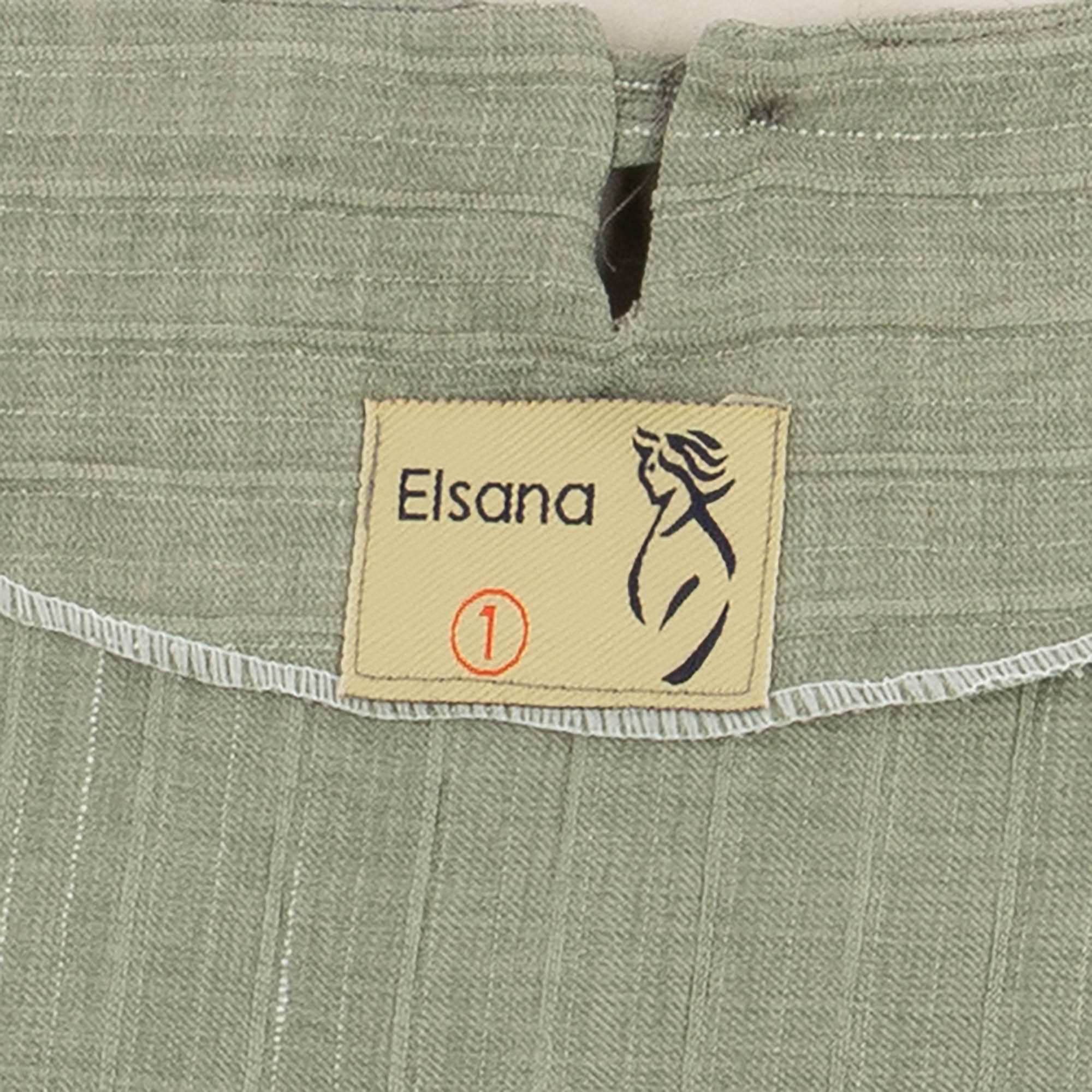 کفتان بلند زنانه سبز پسته ای مدل کمربند دار آوازالسانا Elsana کد2275