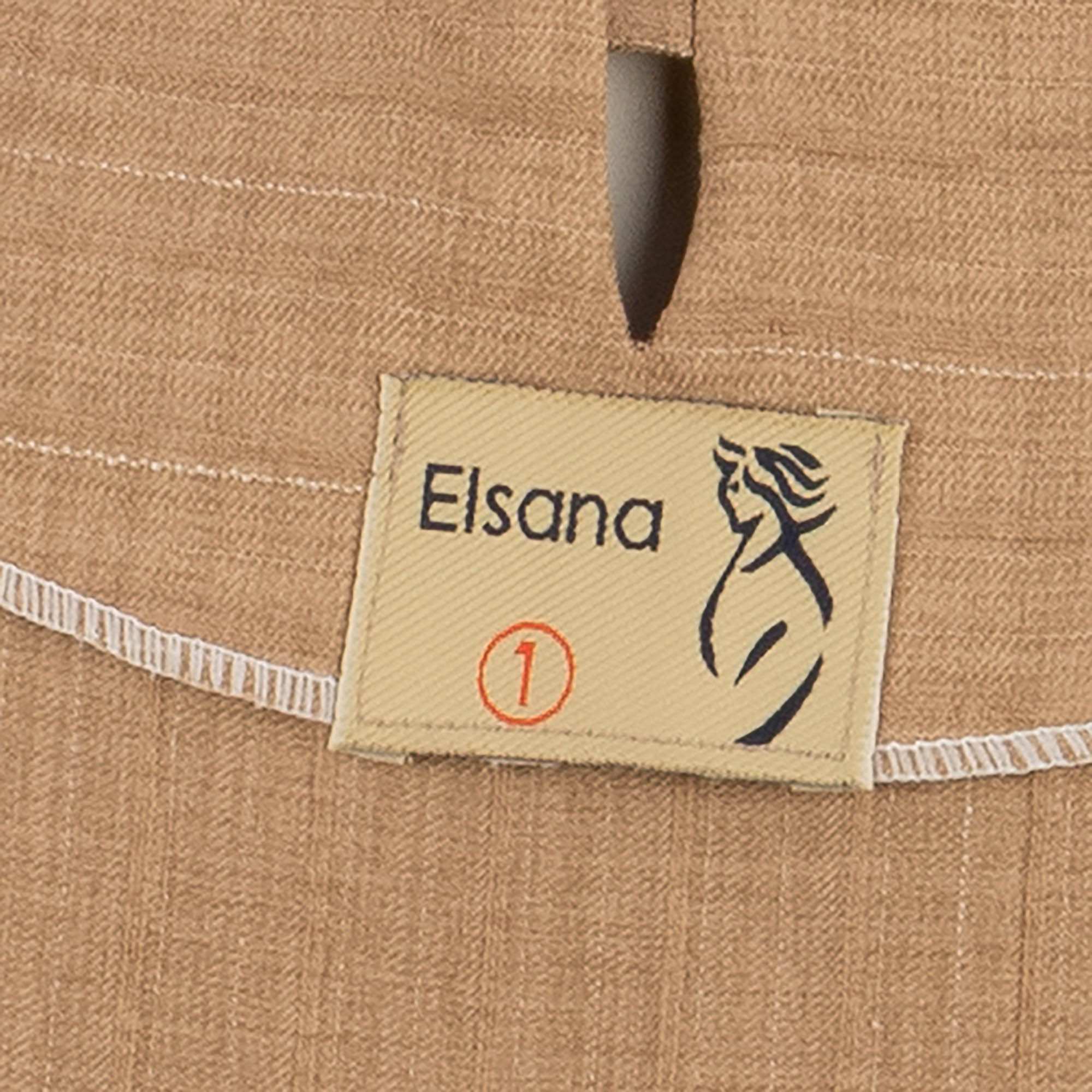 کفتان بلند زنانه نسکافه ای مدل کمربند دار آوازالسانا Elsana کد2275