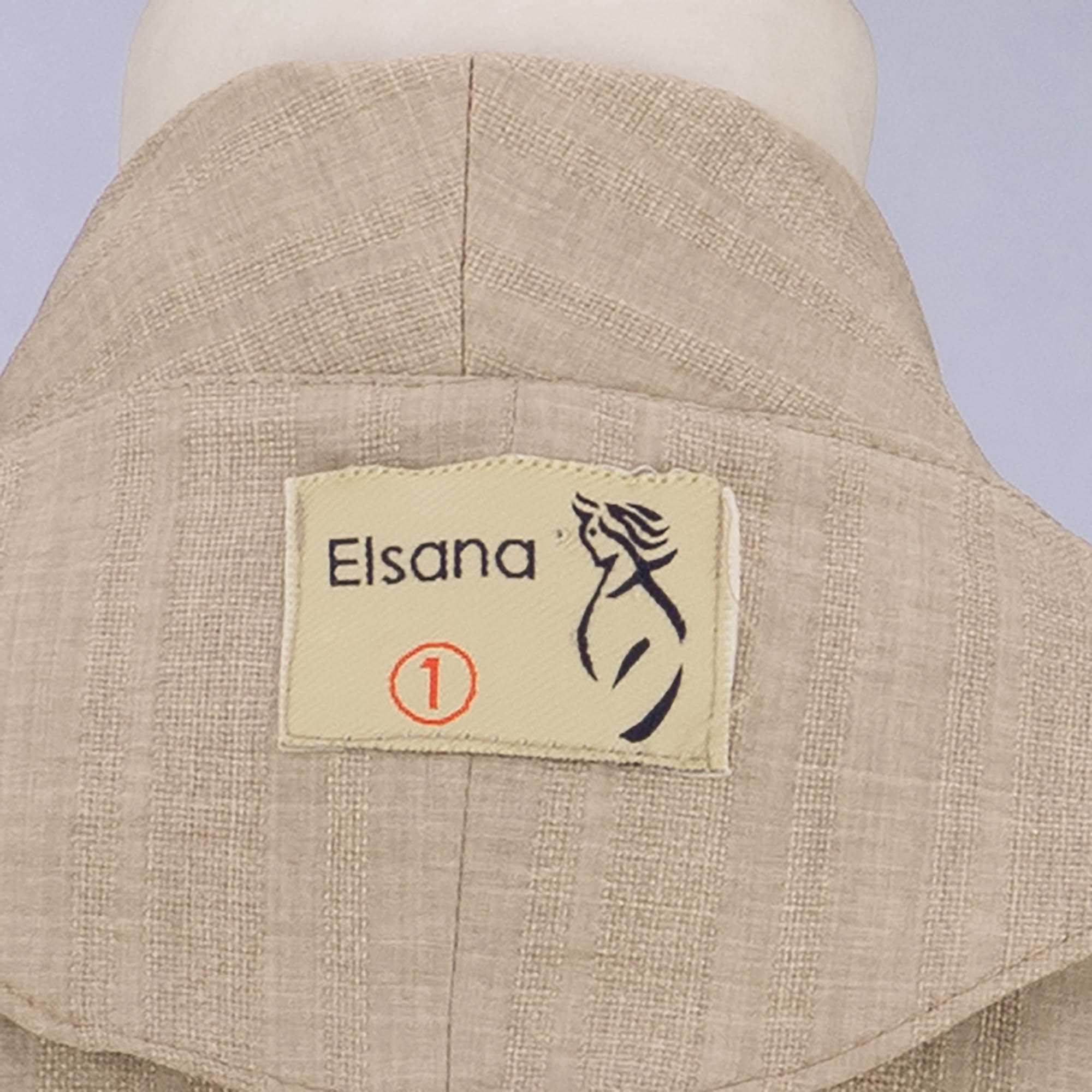 مانتو بلند زنانه کرم مدل حلیاالسانا Elsana کد2283