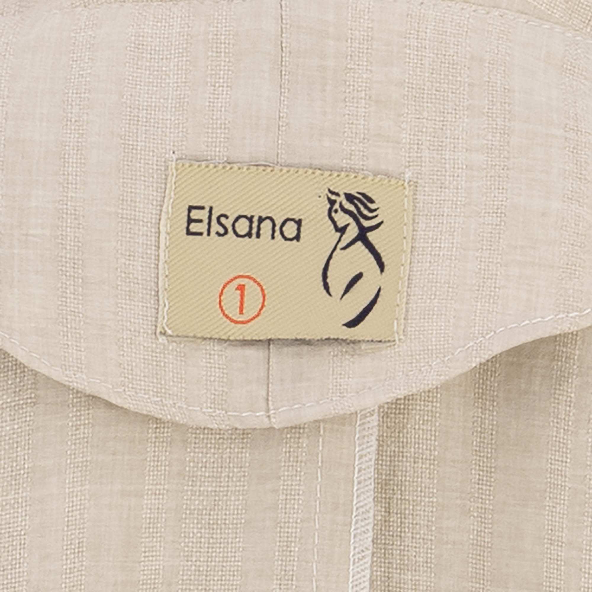 مانتو بلند زنانه شیری مدل حلیاالسانا Elsana کد2283