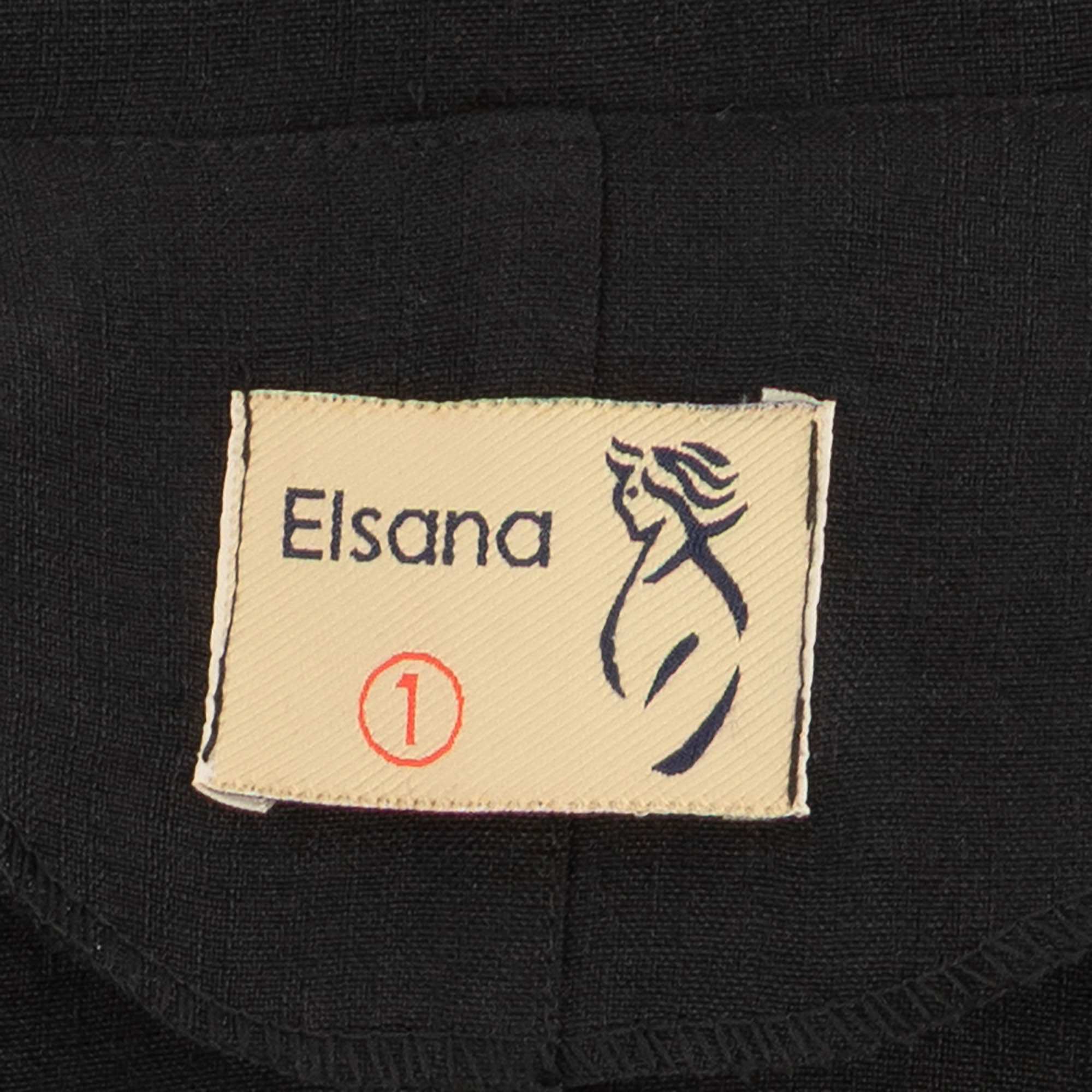 مانتو زنانه مشکی مدل فانیدالسانا Elsana کد2284