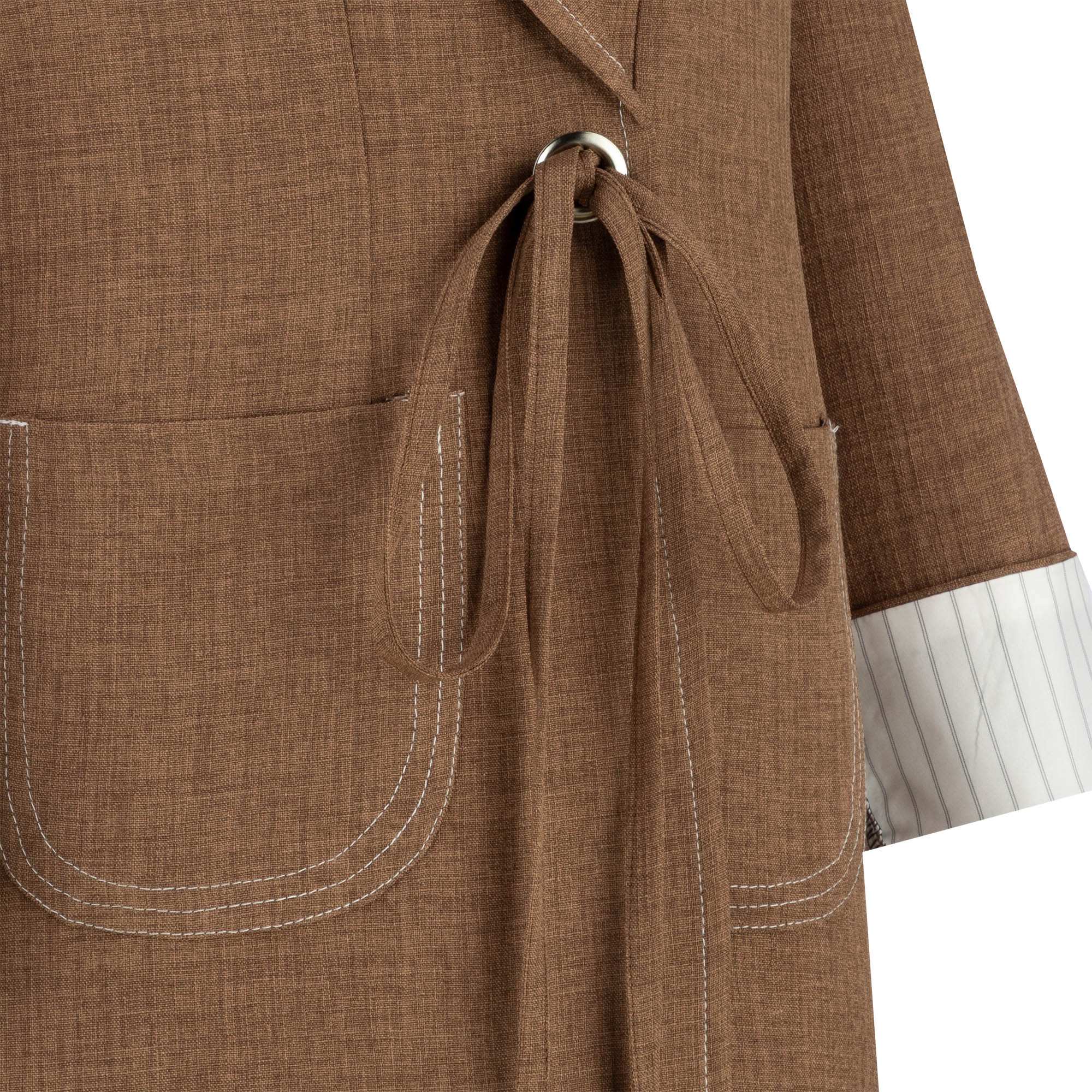 مانتو زنانه دارچینی مدل فانیدالسانا Elsana کد2284