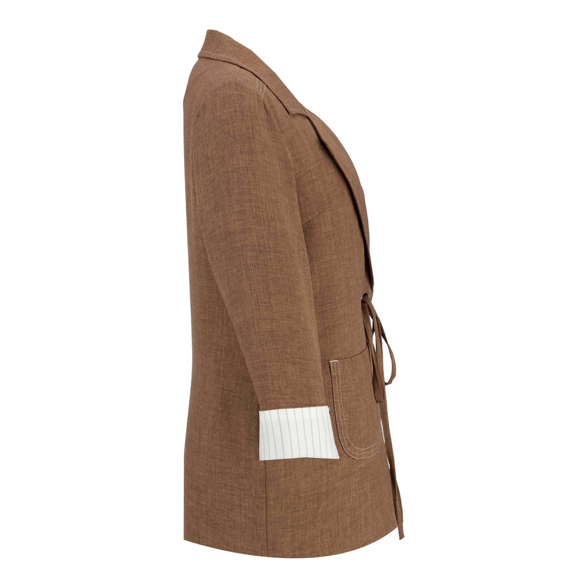 مانتو زنانه دارچینی مدل فانیدالسانا Elsana کد2284