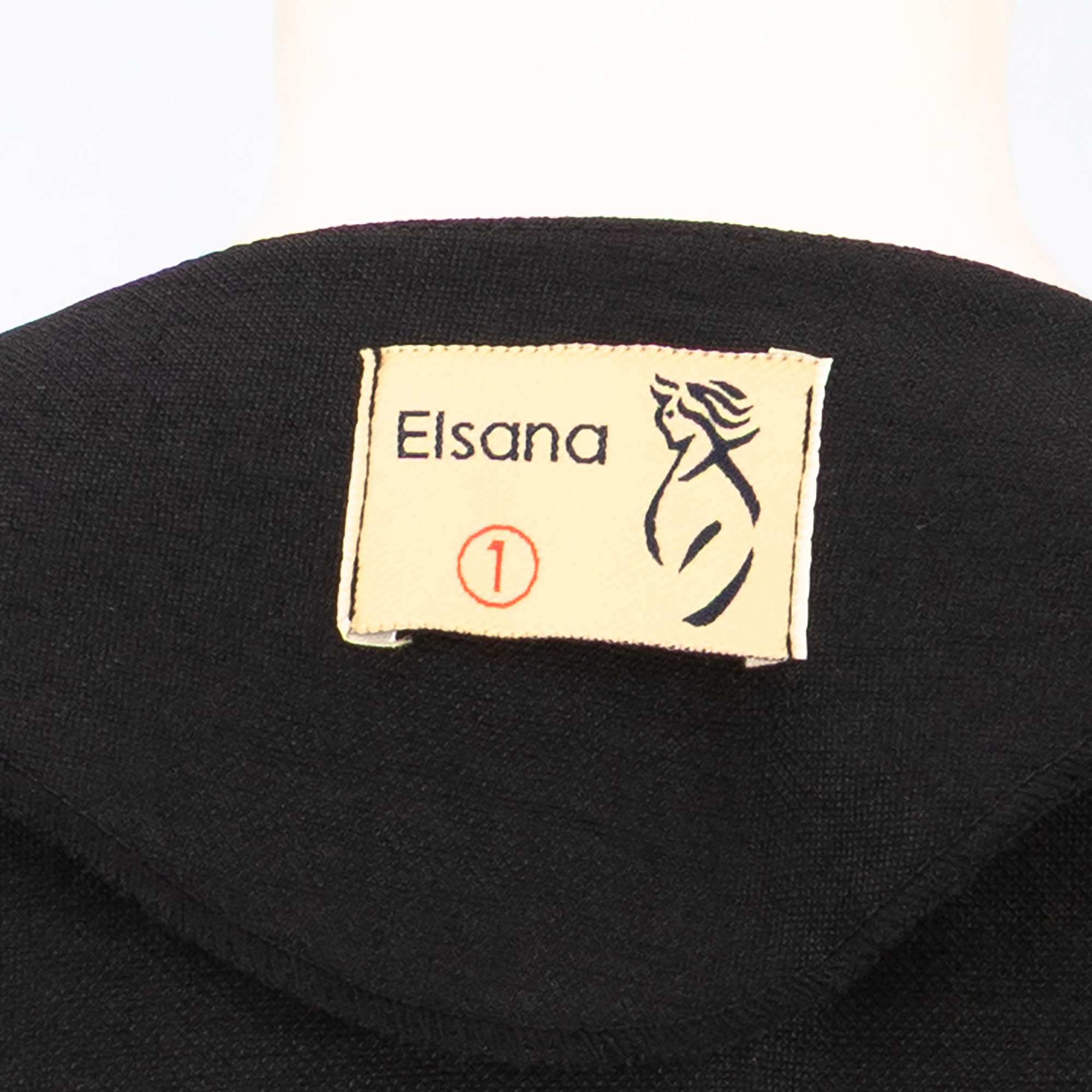 مانتو بلند زنانه مشکی مدل شهرادالسانا Elsana کد2286