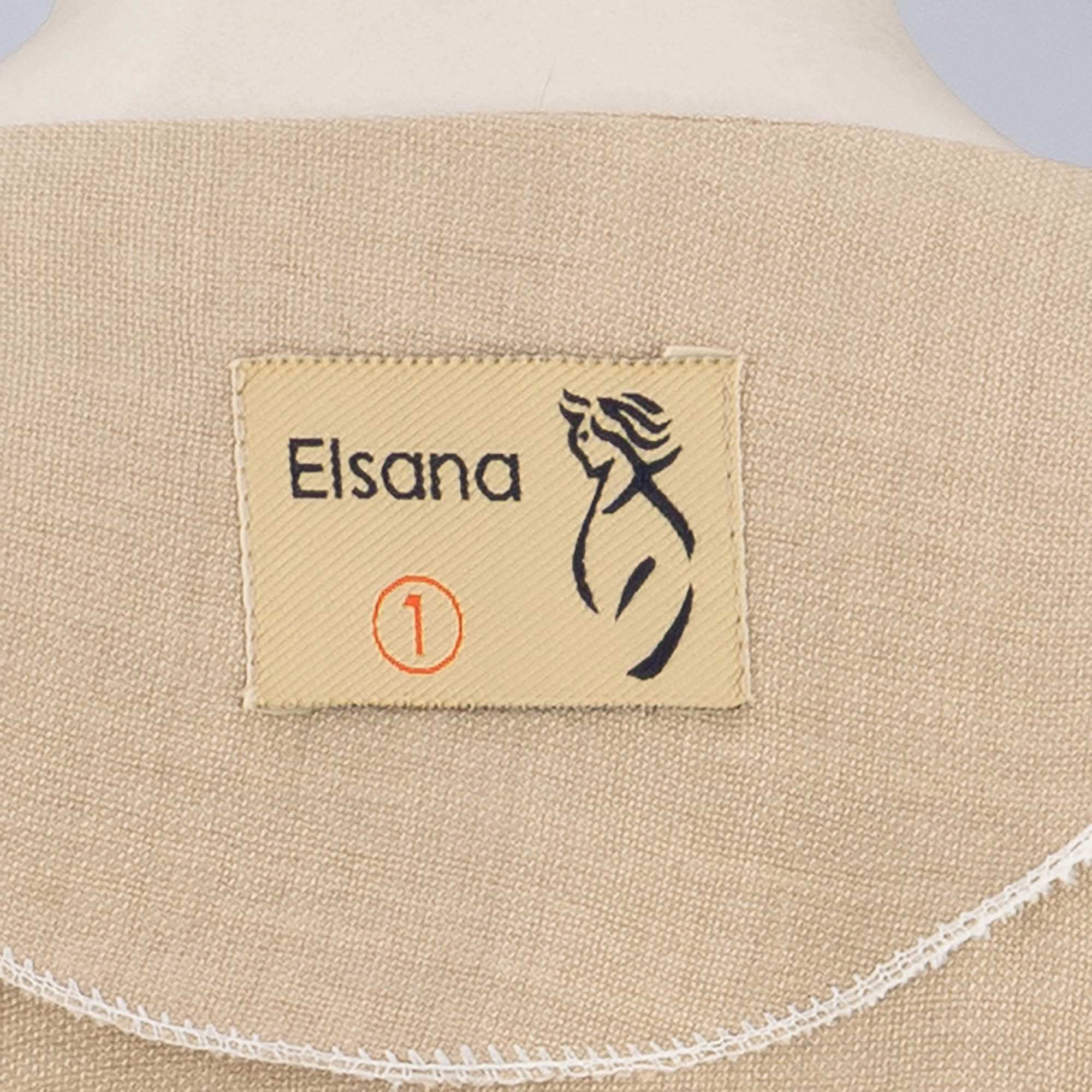 مانتو بلند زنانه کرم مدل شهرادالسانا Elsana کد2286