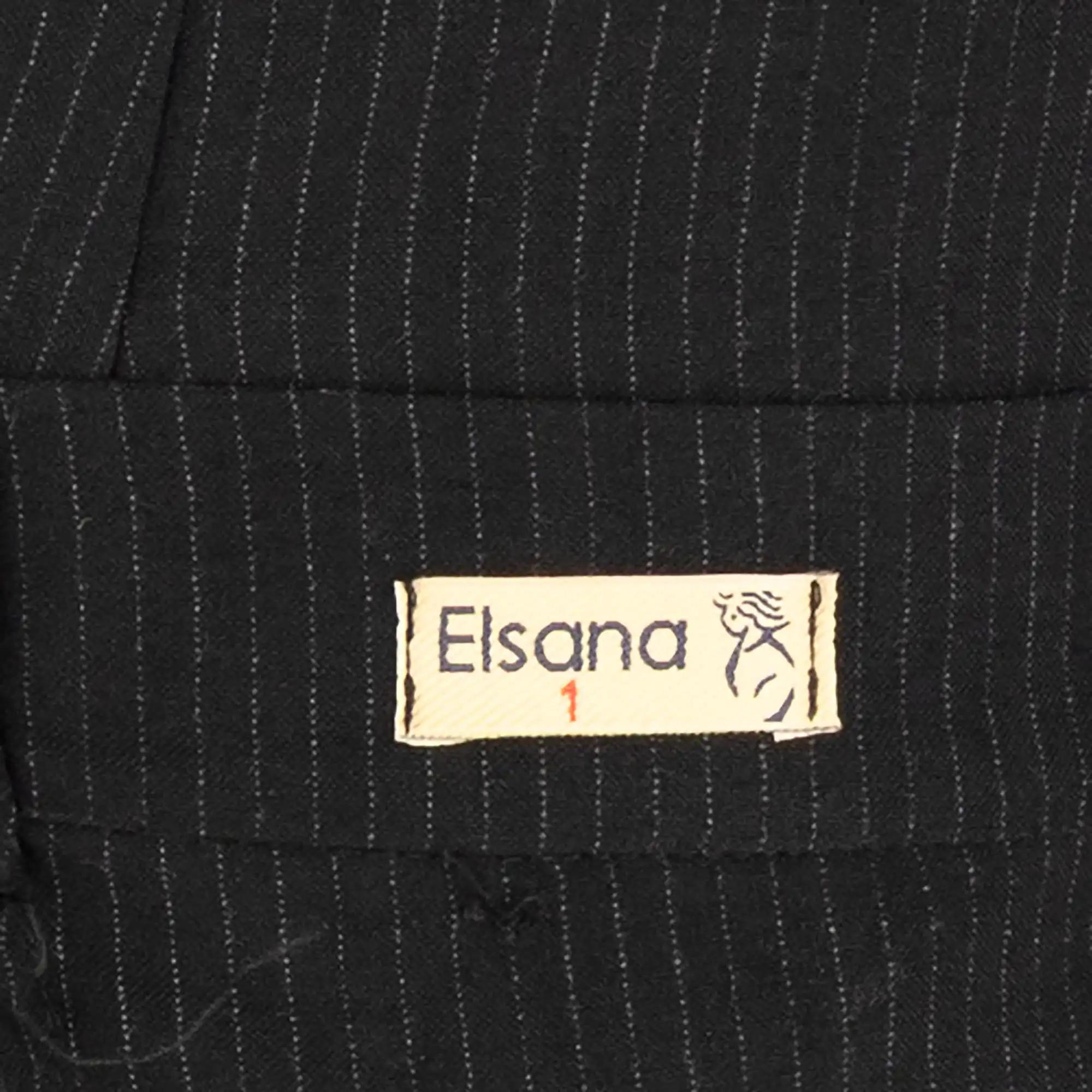 ست کت کراپ و شلوار زنانه مشکی مدل دیپلمات فهامهالسانا Elsana کد2288