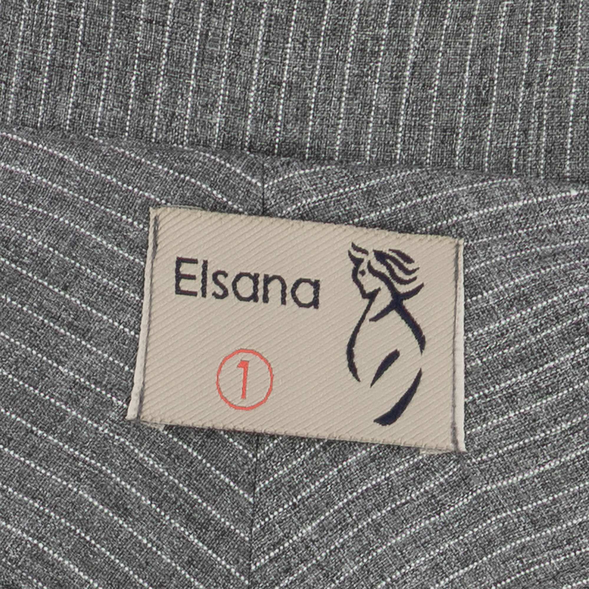 ست کت کراپ و شلوار زنانه طوسی مدل دیپلمات فهامهالسانا Elsana کد2288