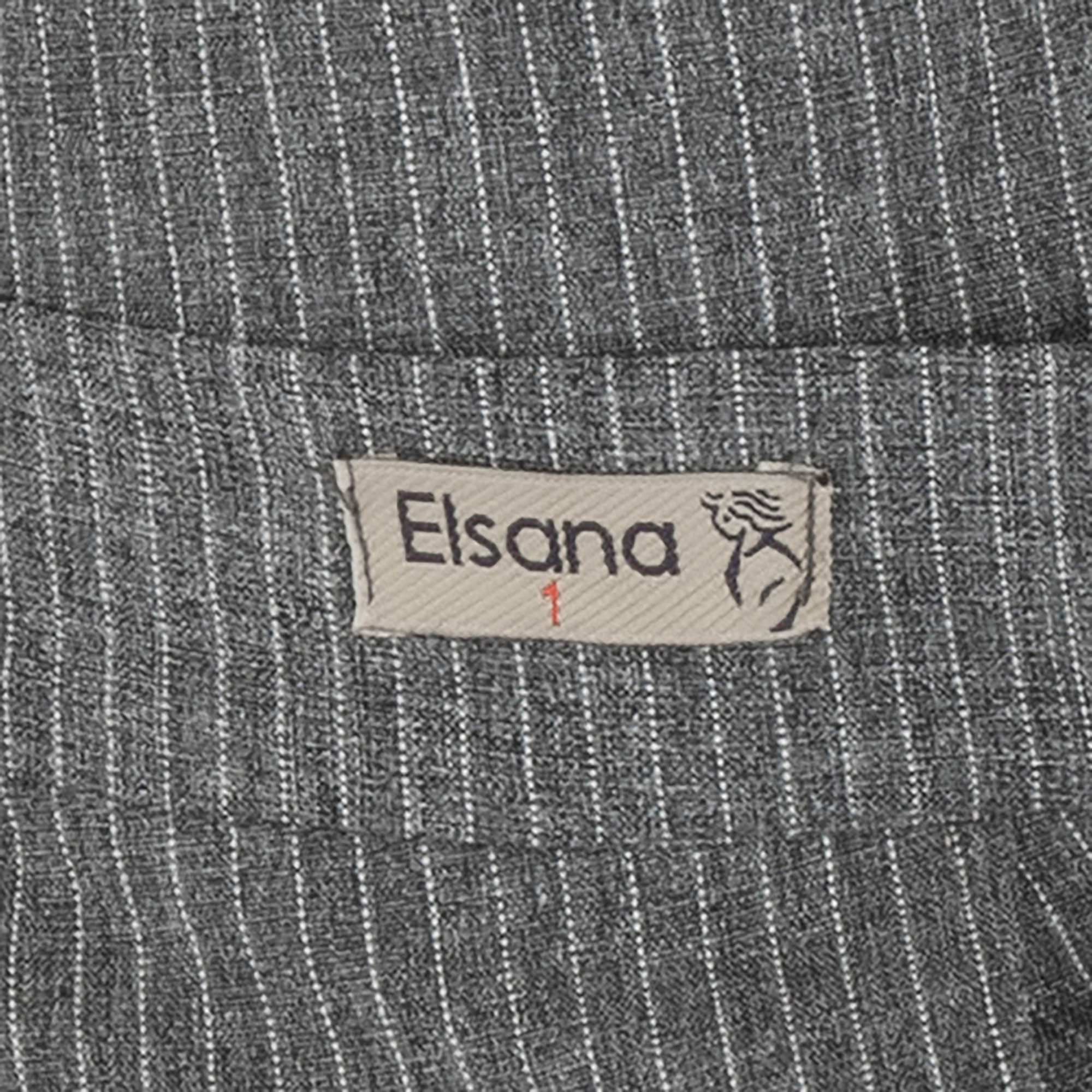 ست کت کراپ و شلوار زنانه طوسی مدل دیپلمات فهامهالسانا Elsana کد2288