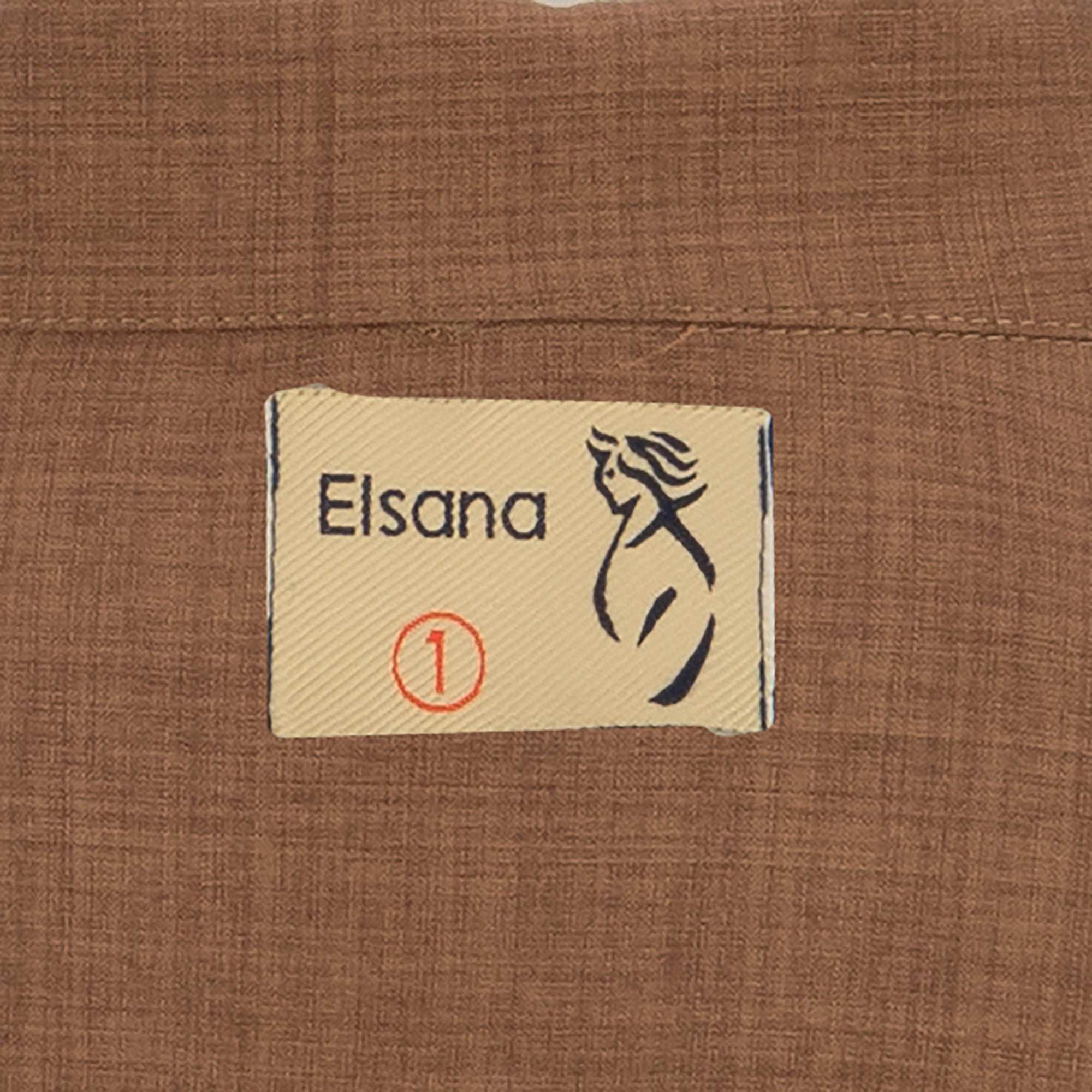 مانتو بلند زنانه دارچینی مدل باتیسالسانا Elsana کد2290