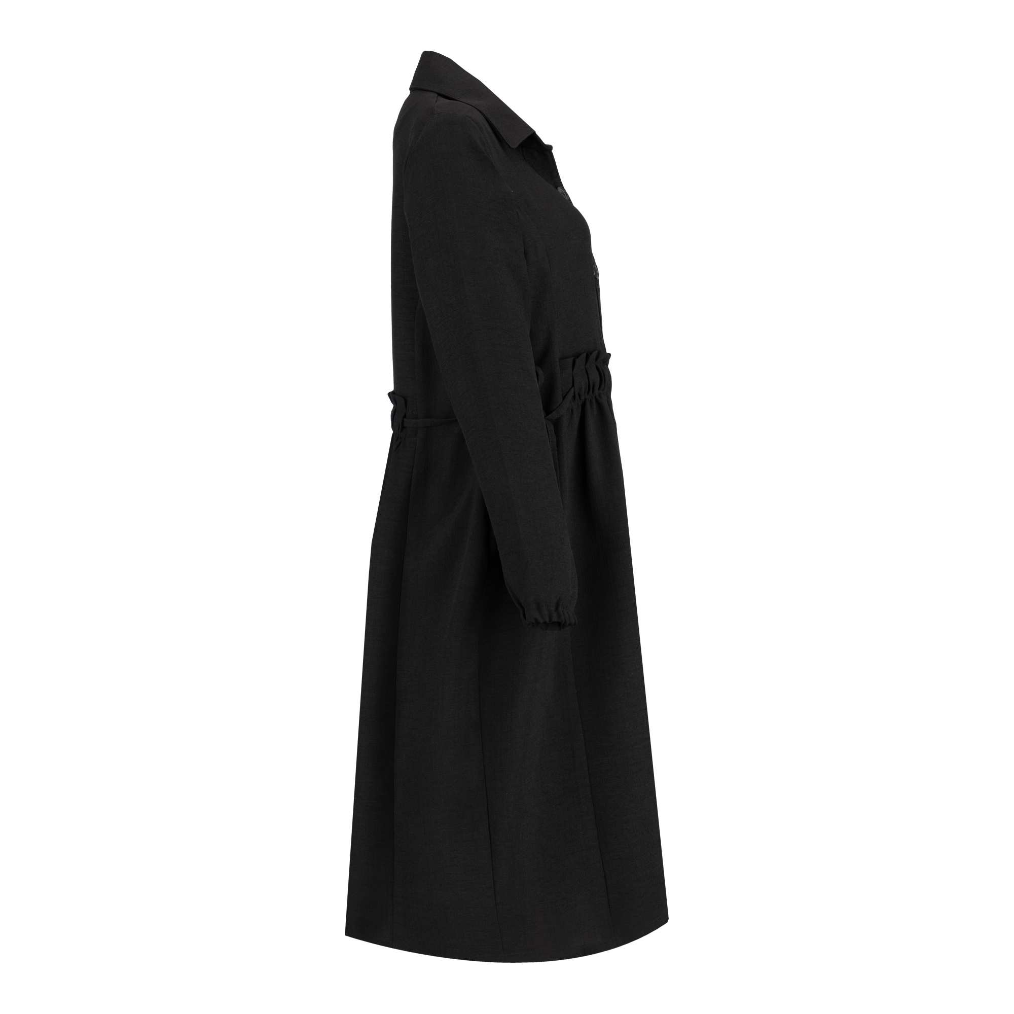 مانتو بلند زنانه مشکی مدل دریاالسانا Elsana کد2291