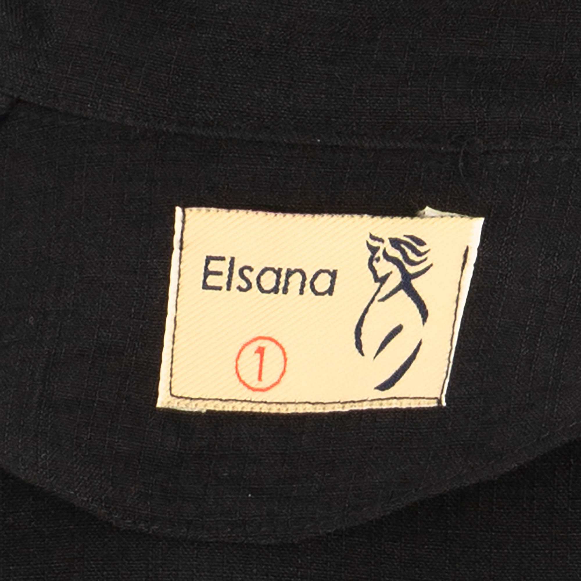 مانتو بلند زنانه مشکی مدل دریاالسانا Elsana کد2291