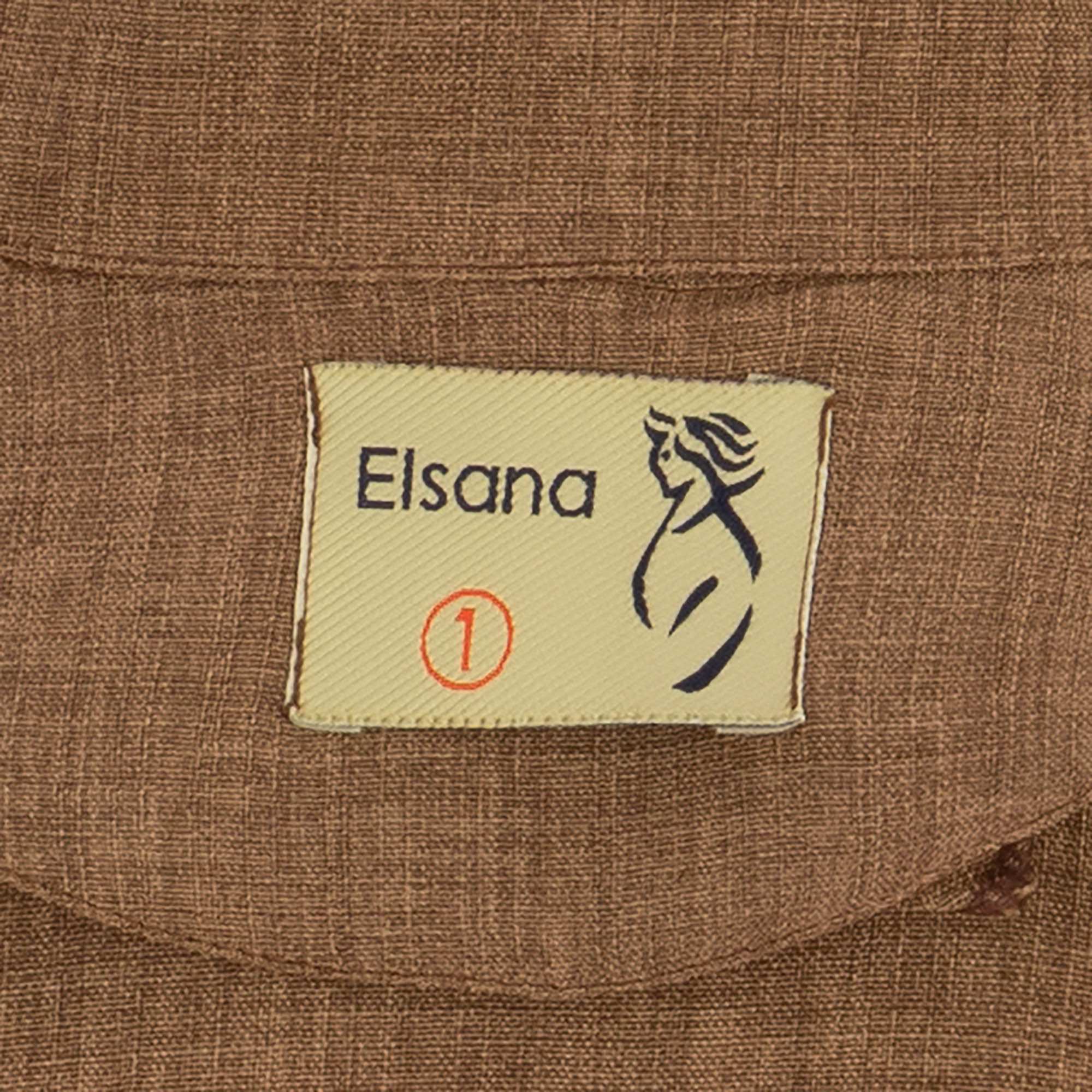 مانتو بلند زنانه دارچینی مدل دریاالسانا Elsana کد2291
