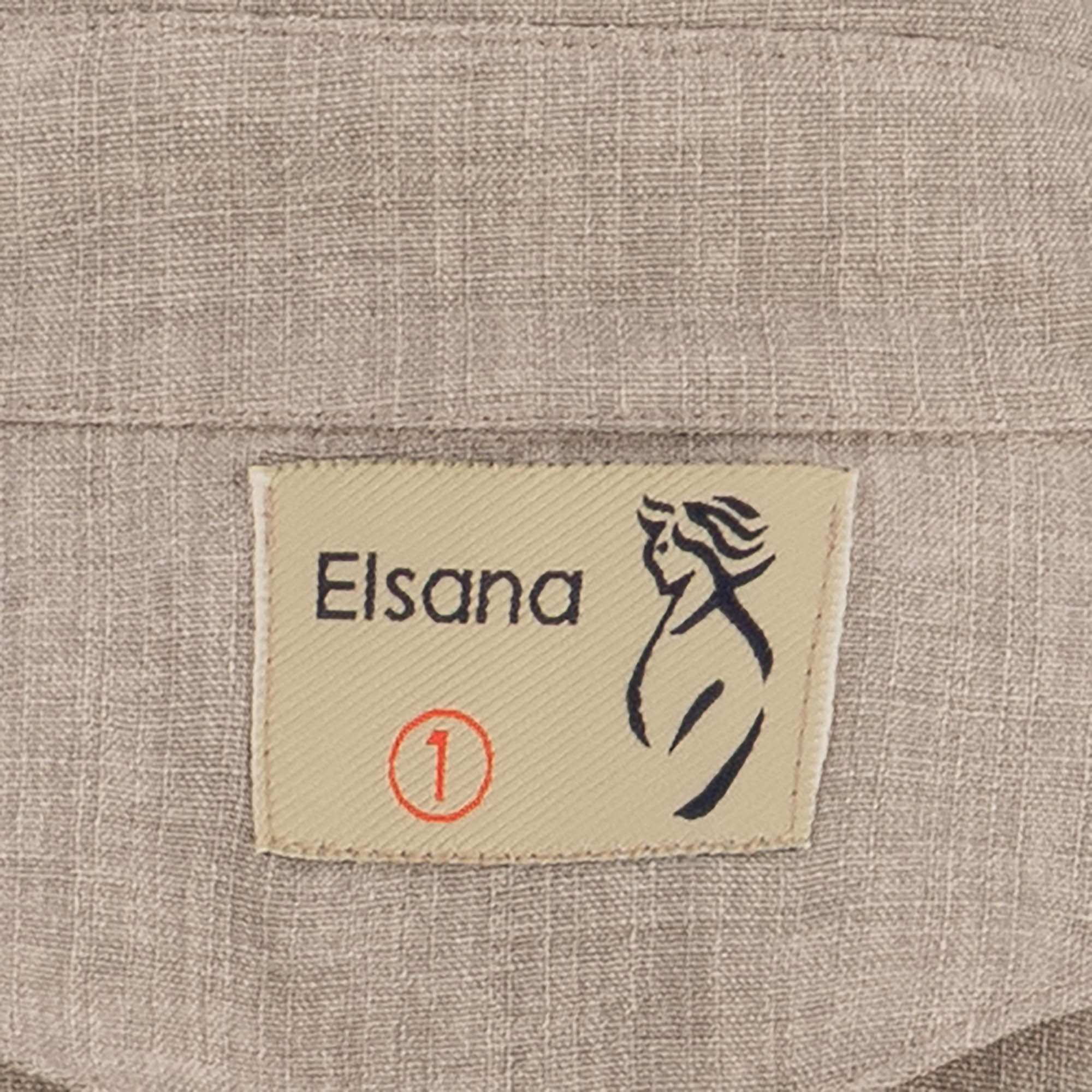 مانتو بلند زنانه خاکی مدل دریاالسانا Elsana کد2291