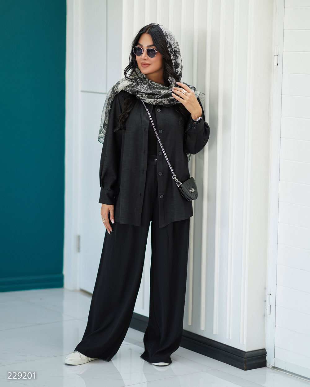 شومیز زنانه مشکی مدل هوپادالسانا Elsana کد2292