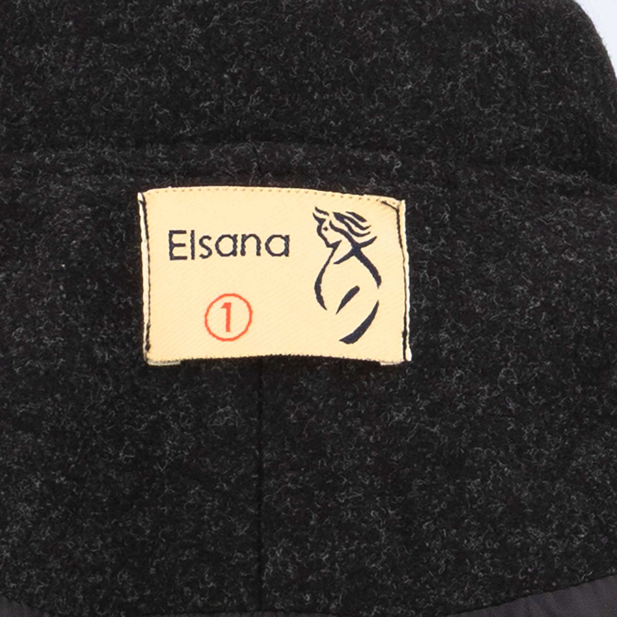 پالتو بلند زنانه مشکی مدل آرواالسانا Elsana کد2294