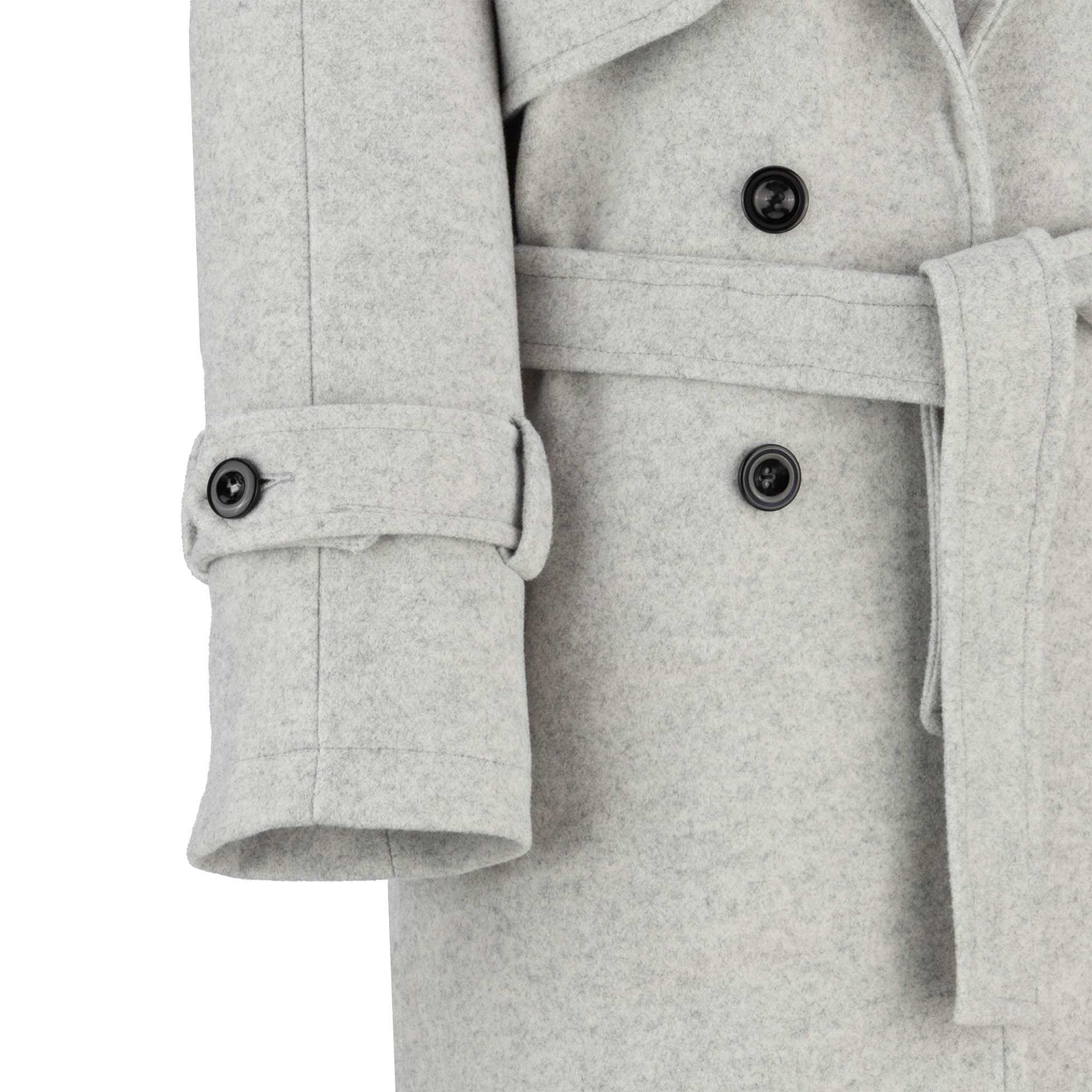 پالتو بلند زنانه طوسی مدل آرواالسانا Elsana کد2294