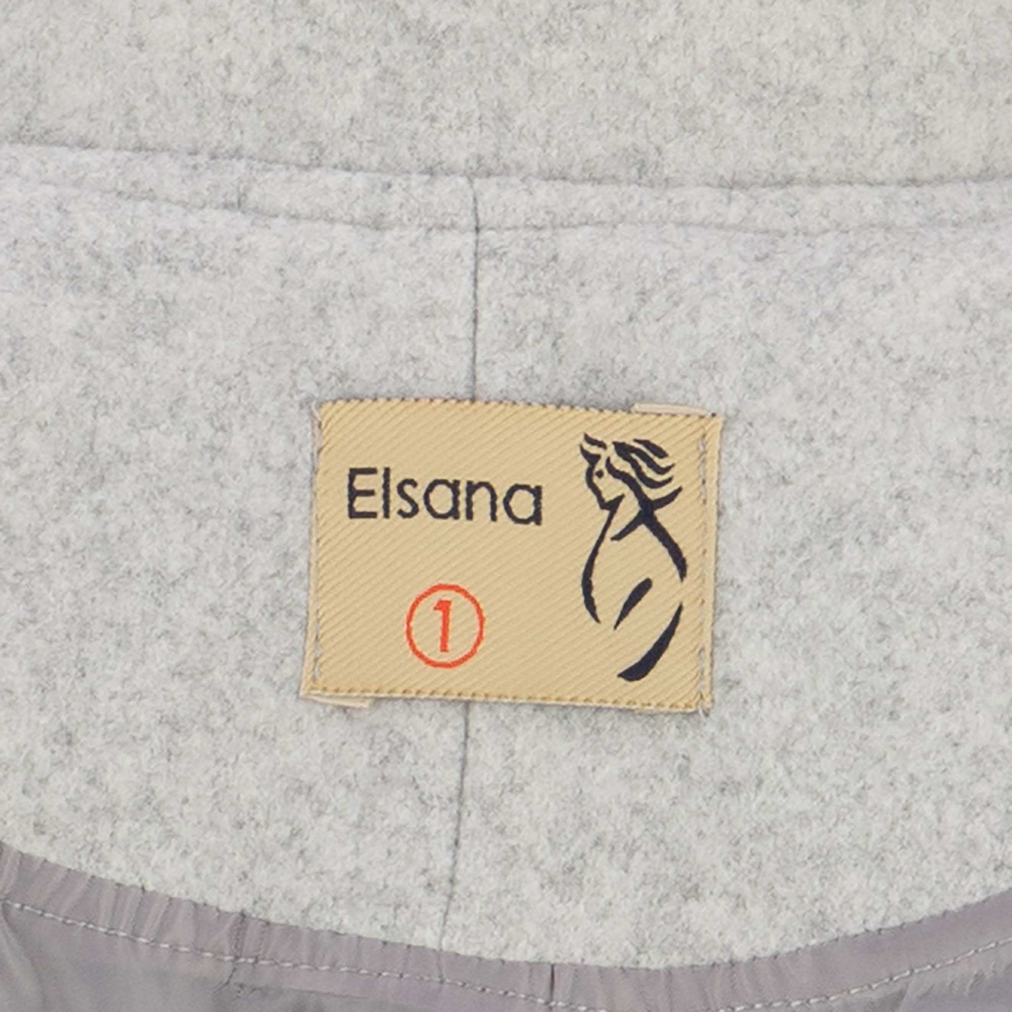 پالتو بلند زنانه طوسی مدل آرواالسانا Elsana کد2294