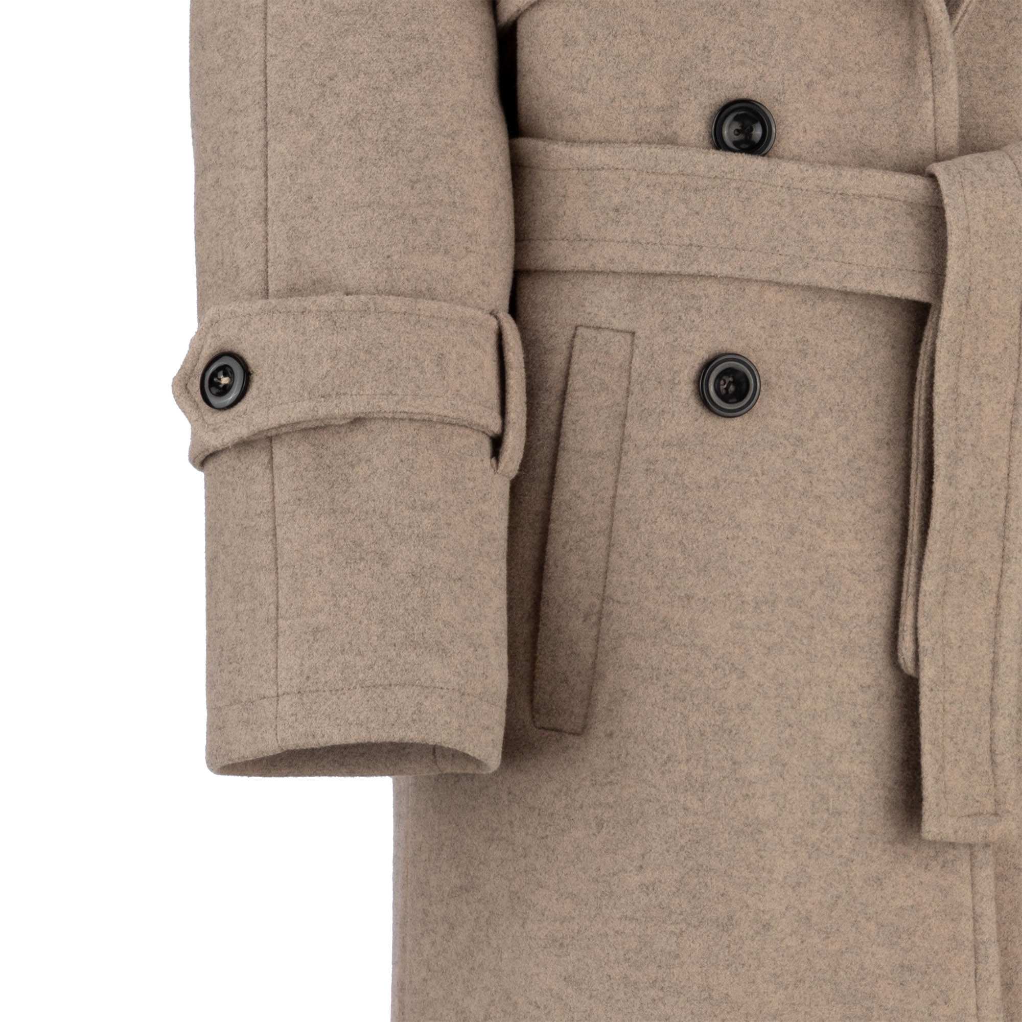 پالتو بلند زنانه نسکافه ای مدل آرواالسانا Elsana کد2294