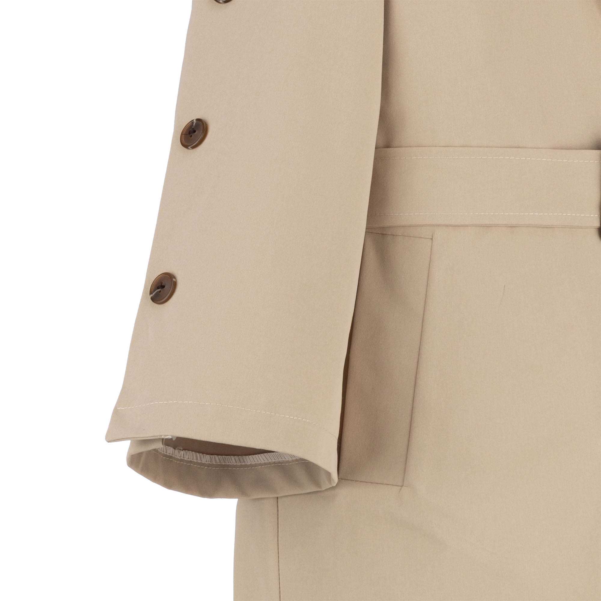 بارانی بلند زنانه کرم مدل آلندالسانا Elsana کد2295