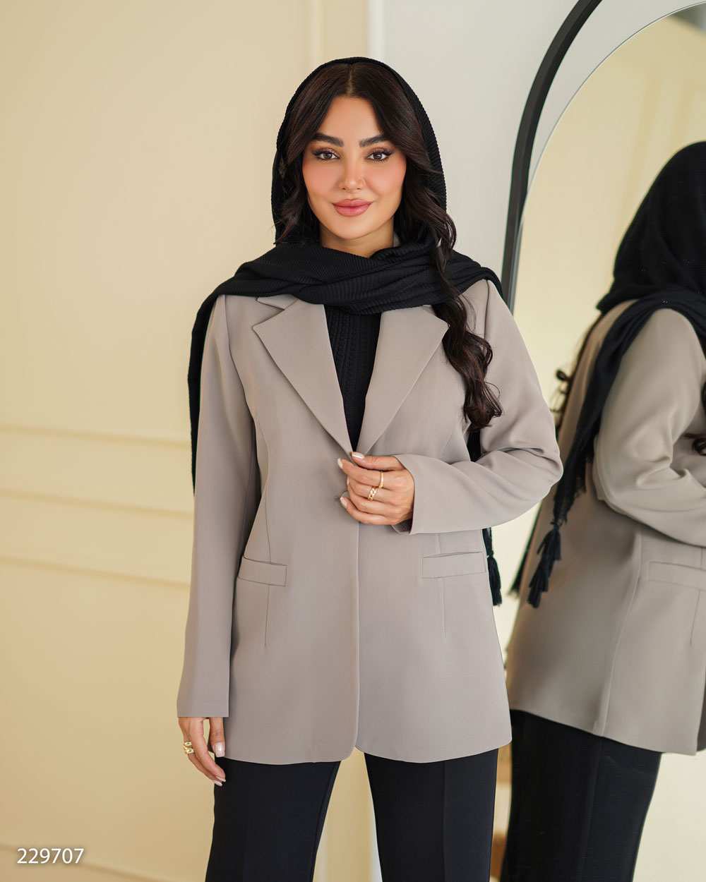 کت زنانه شکلاتی مدل جولیاالسانا Elsana کد2297