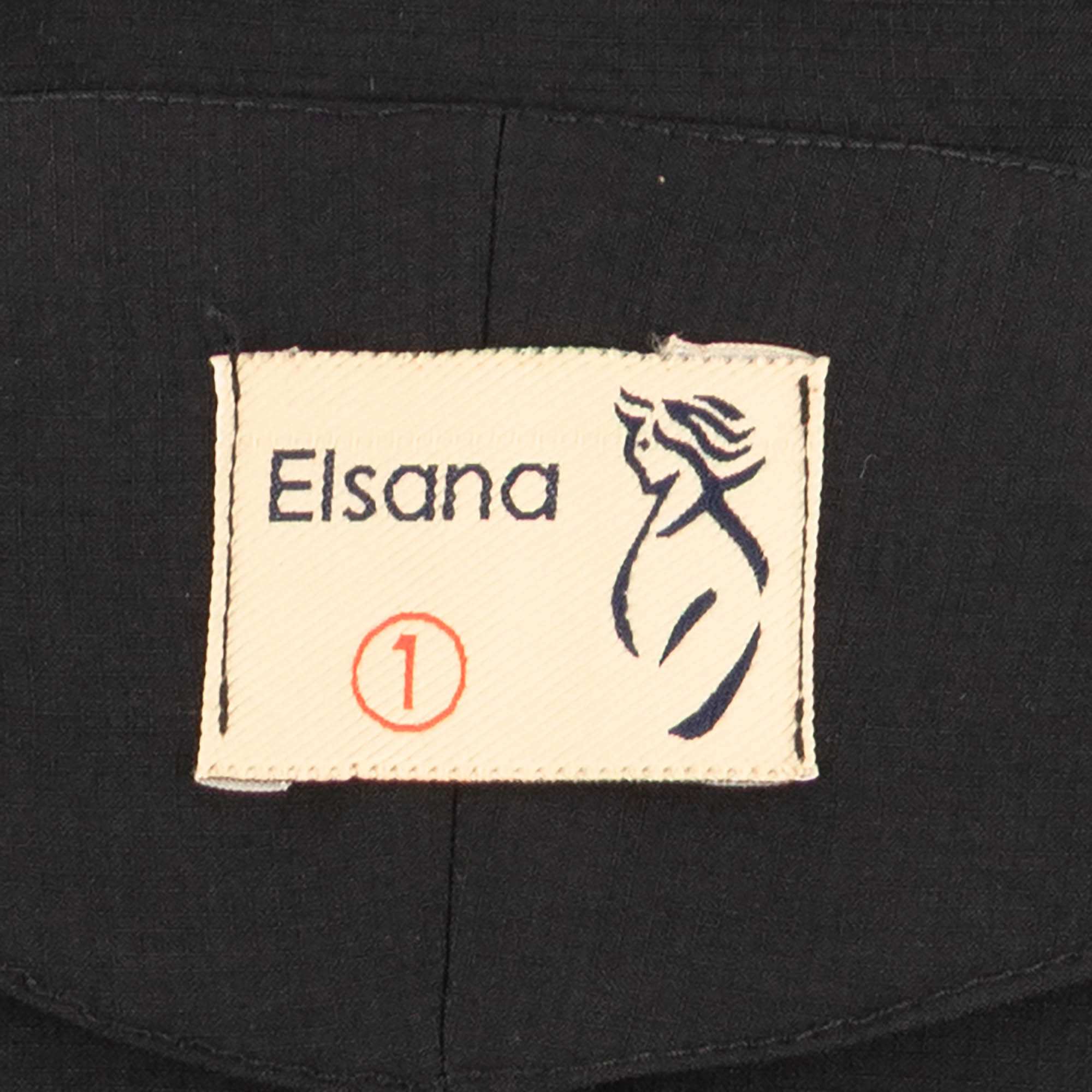ست کت و شلوار زنانه مشکی مدل ژامانالسانا Elsana کد2299