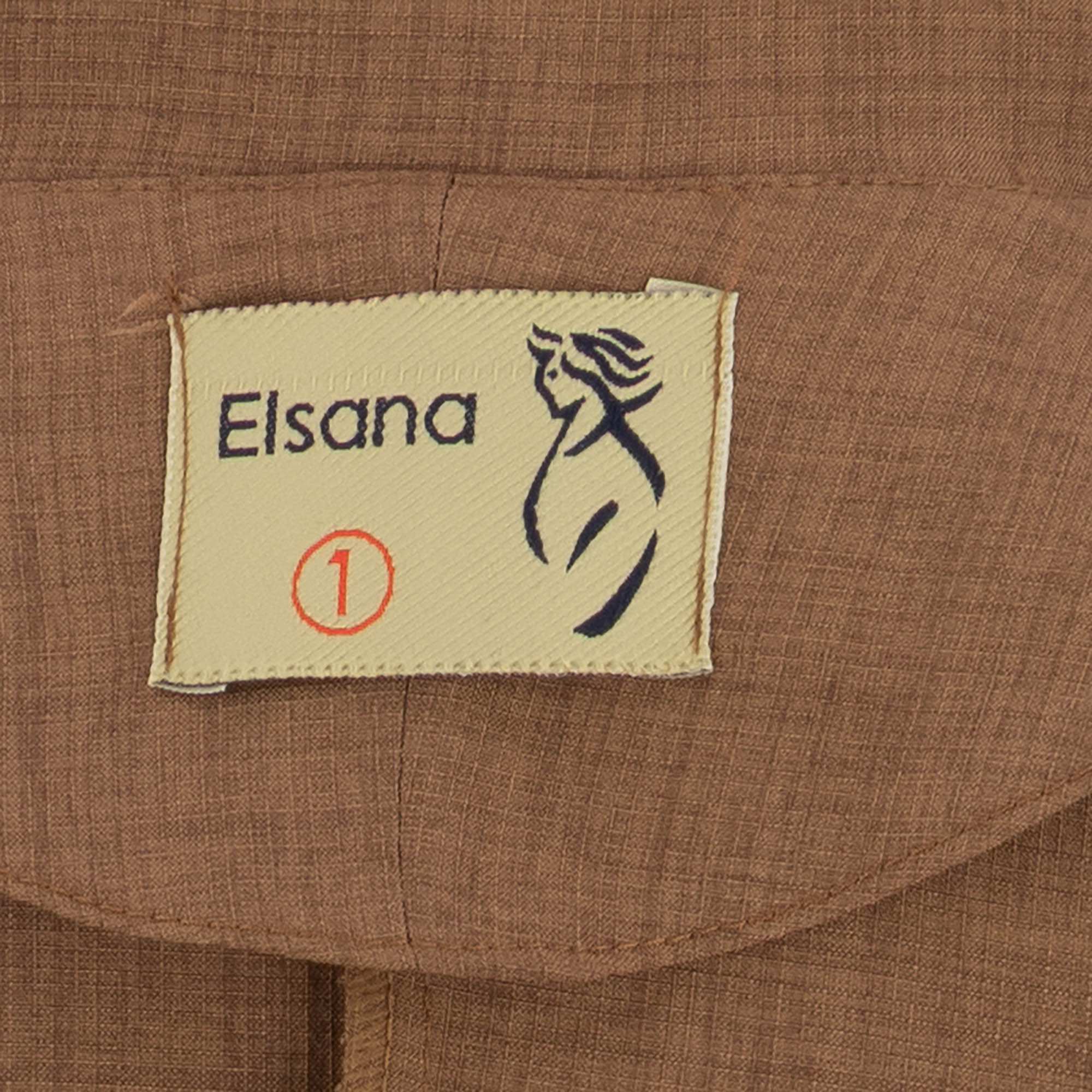 ست کت و شلوار زنانه دارچینی مدل ژامانالسانا Elsana کد2299