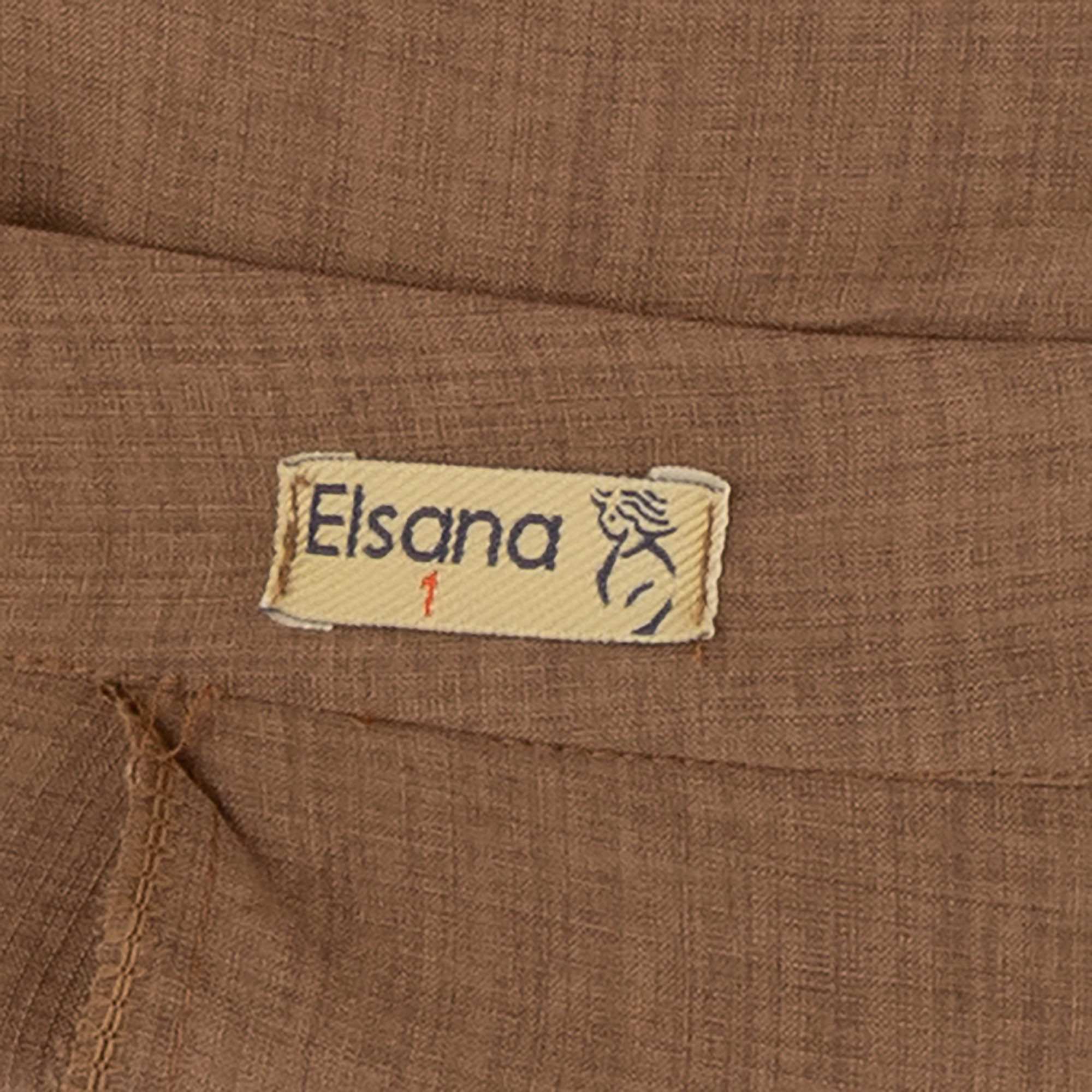 ست کت و شلوار زنانه دارچینی مدل ژامانالسانا Elsana کد2299