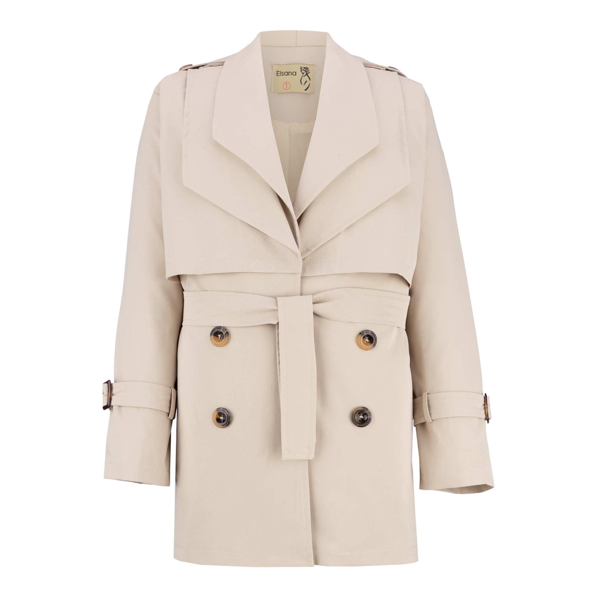 بارانی زنانه کرم مدل زرشامالسانا Elsana کد2300