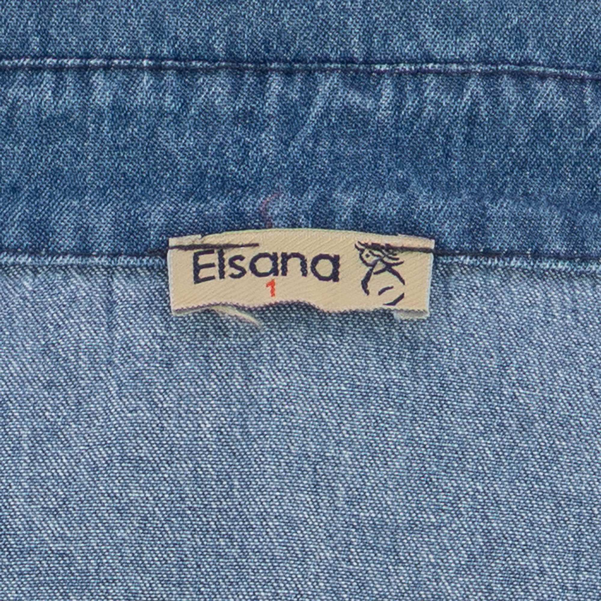 مانتو جین زنانه آبی روشن مدل پریارالسانا Elsana کد2307