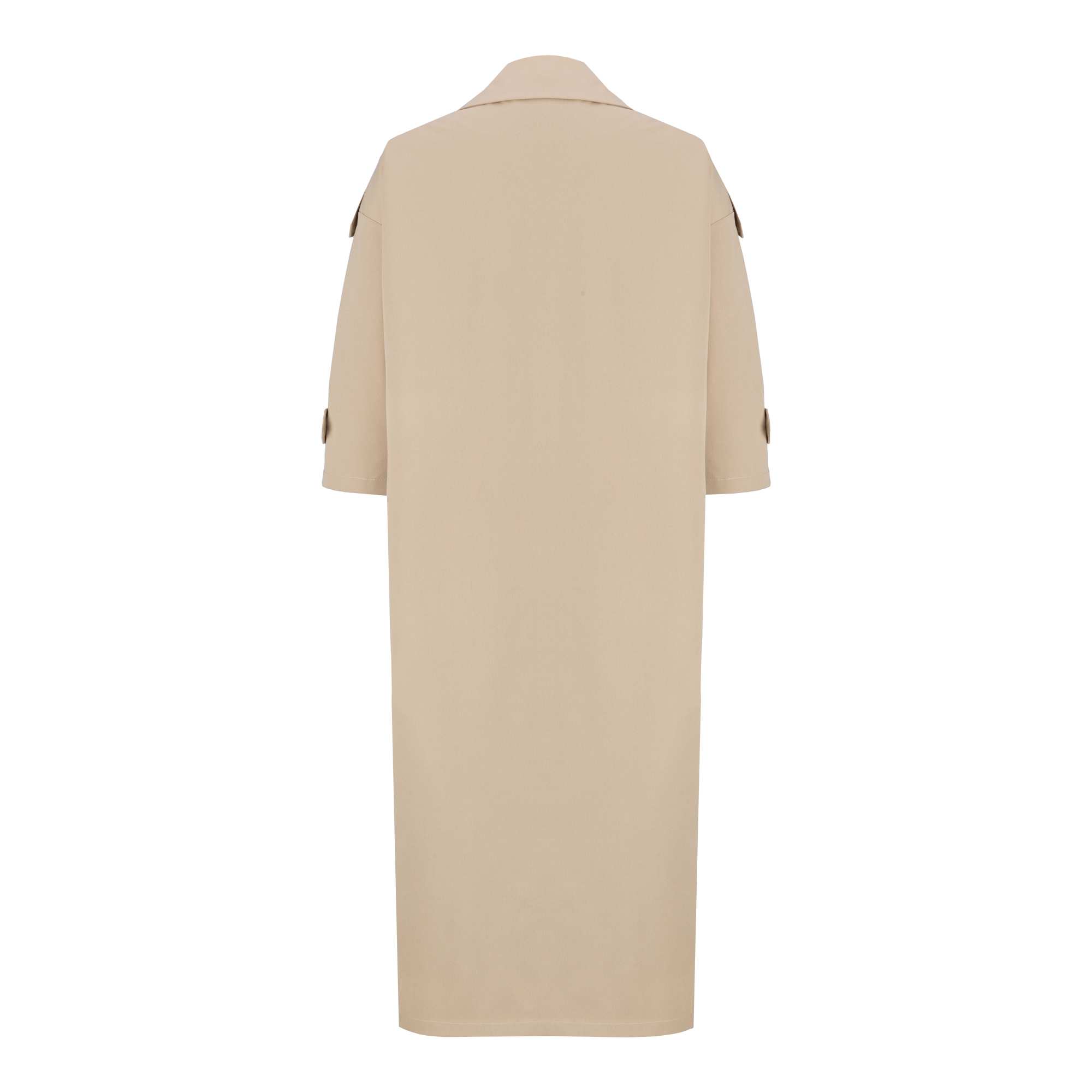 بارانی بلند زنانه کرم مدل راوشالسانا Elsana کد2305