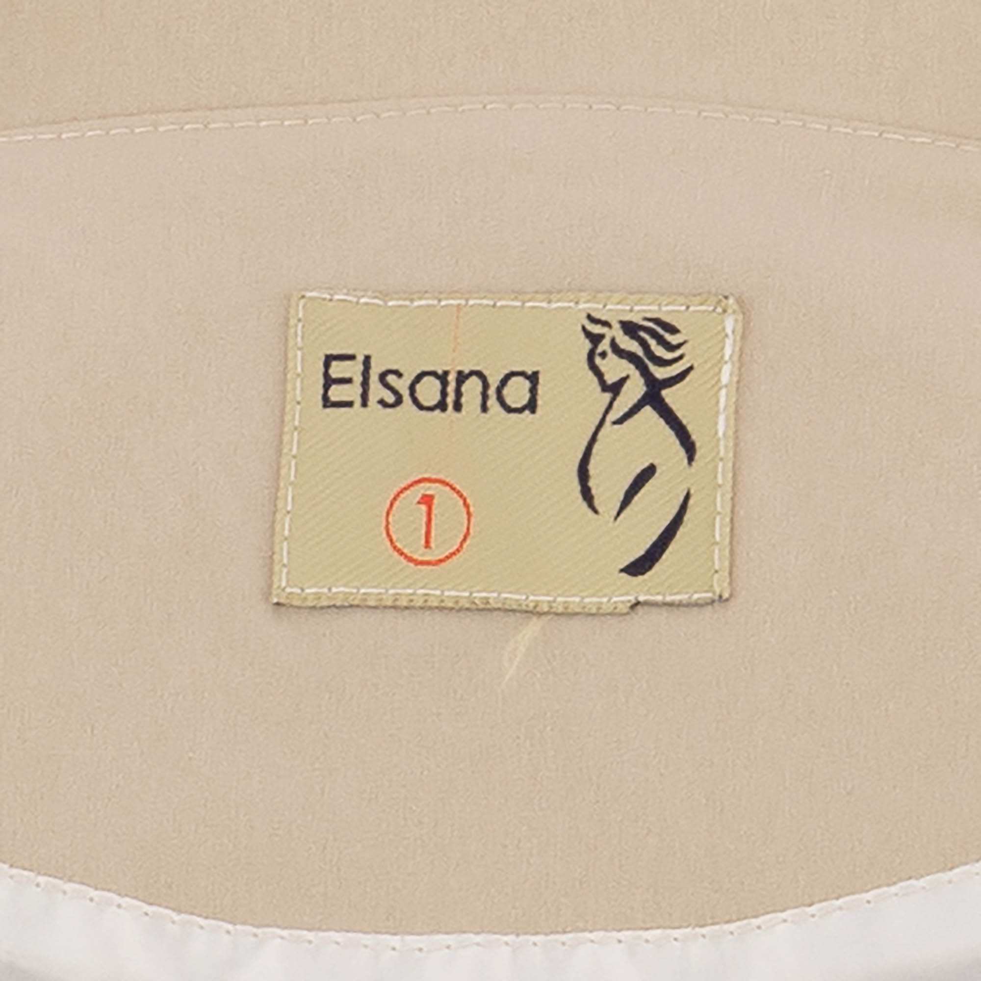 بارانی بلند زنانه کرم مدل راوشالسانا Elsana کد2305