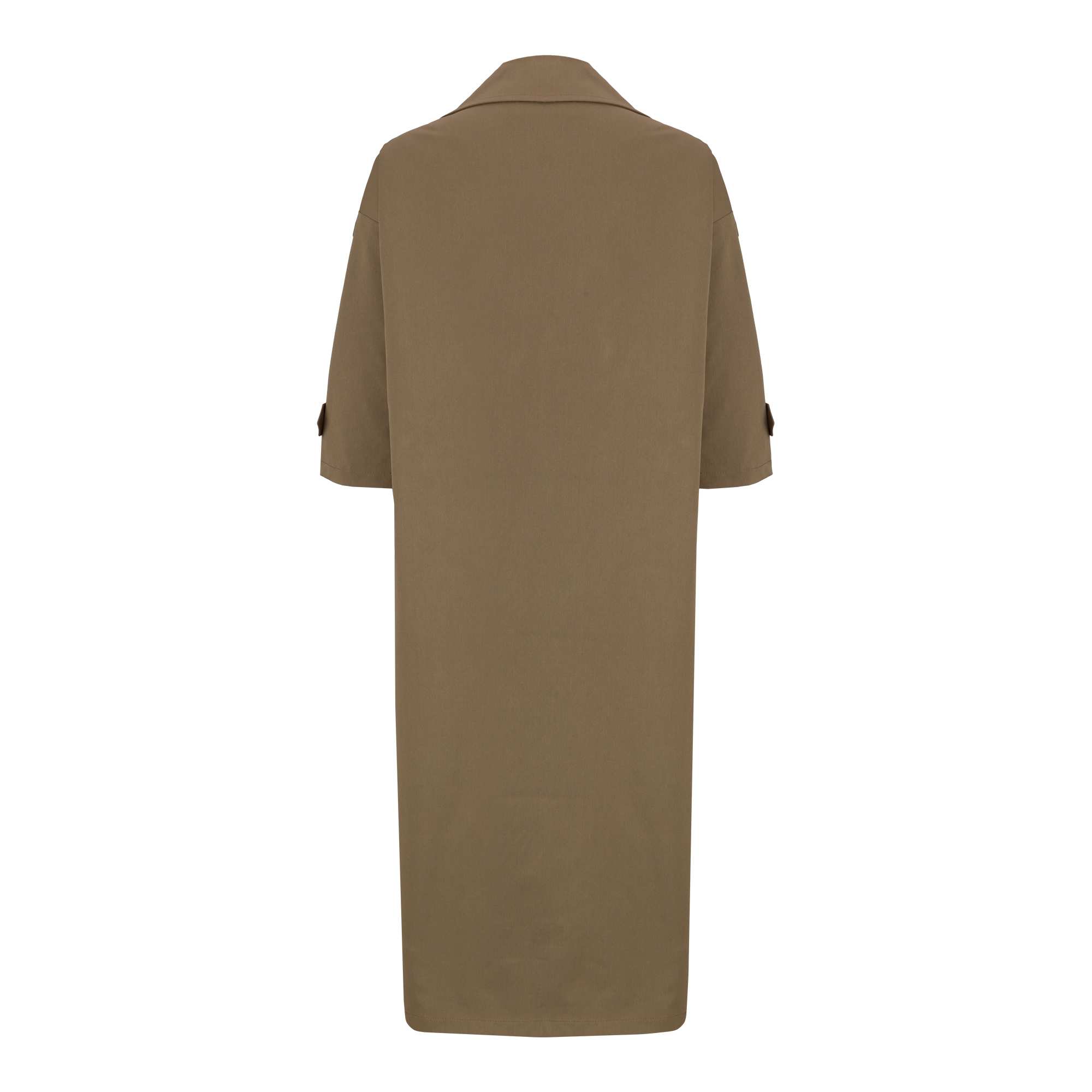 بارانی بلند زنانه حنایی مدل راوشالسانا Elsana کد2305