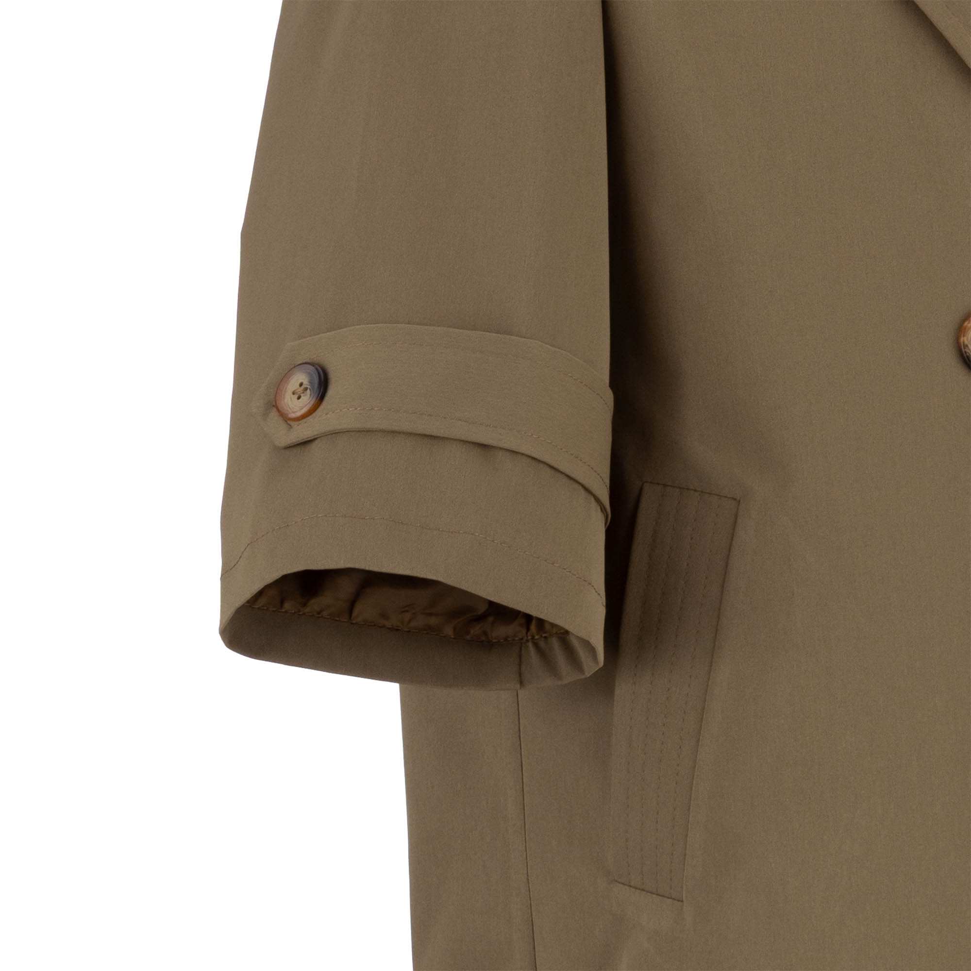 بارانی بلند زنانه حنایی مدل راوشالسانا Elsana کد2305