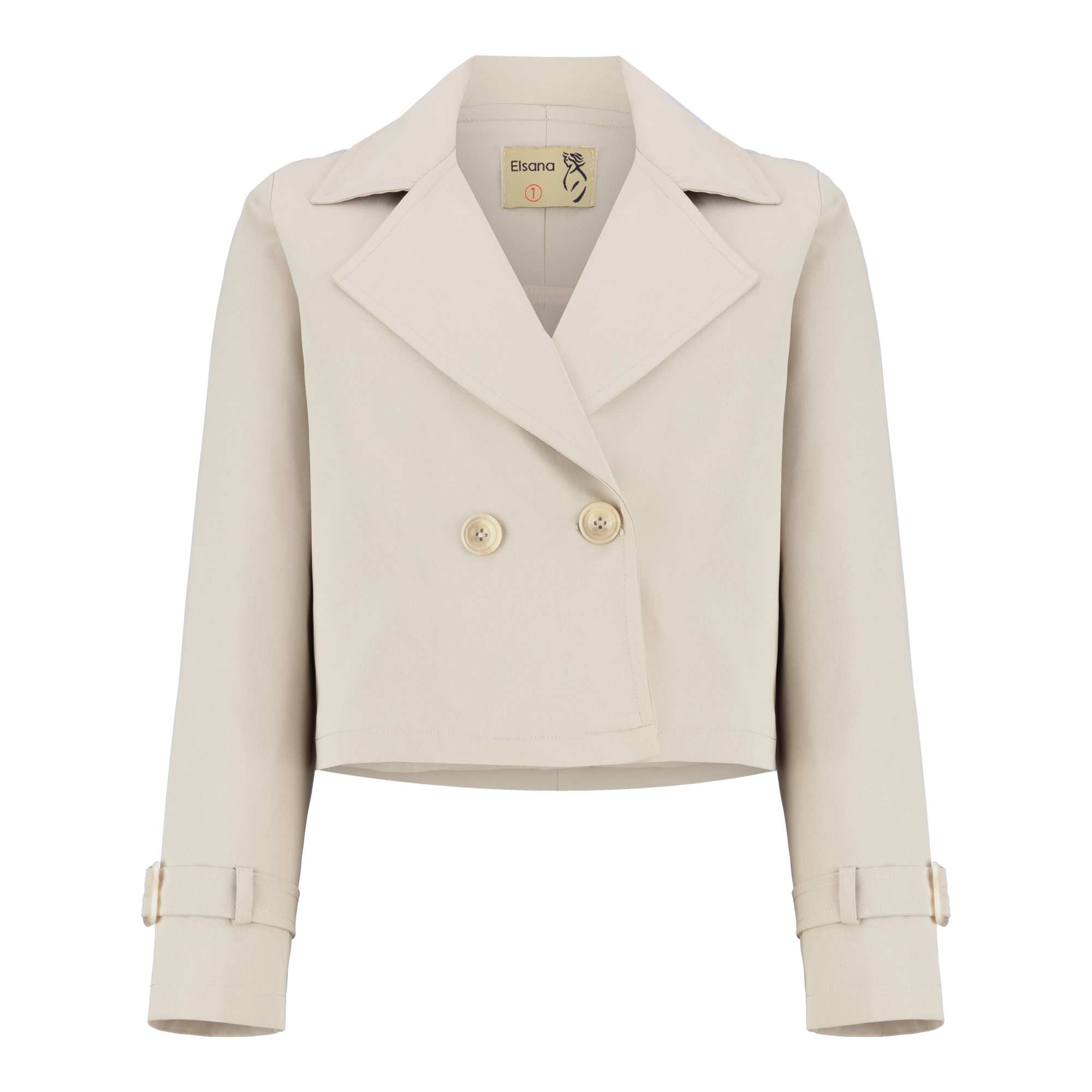 ست بارانی کت و سارافون زنانه استخوانی مدل مینلالسانا Elsana کد2310