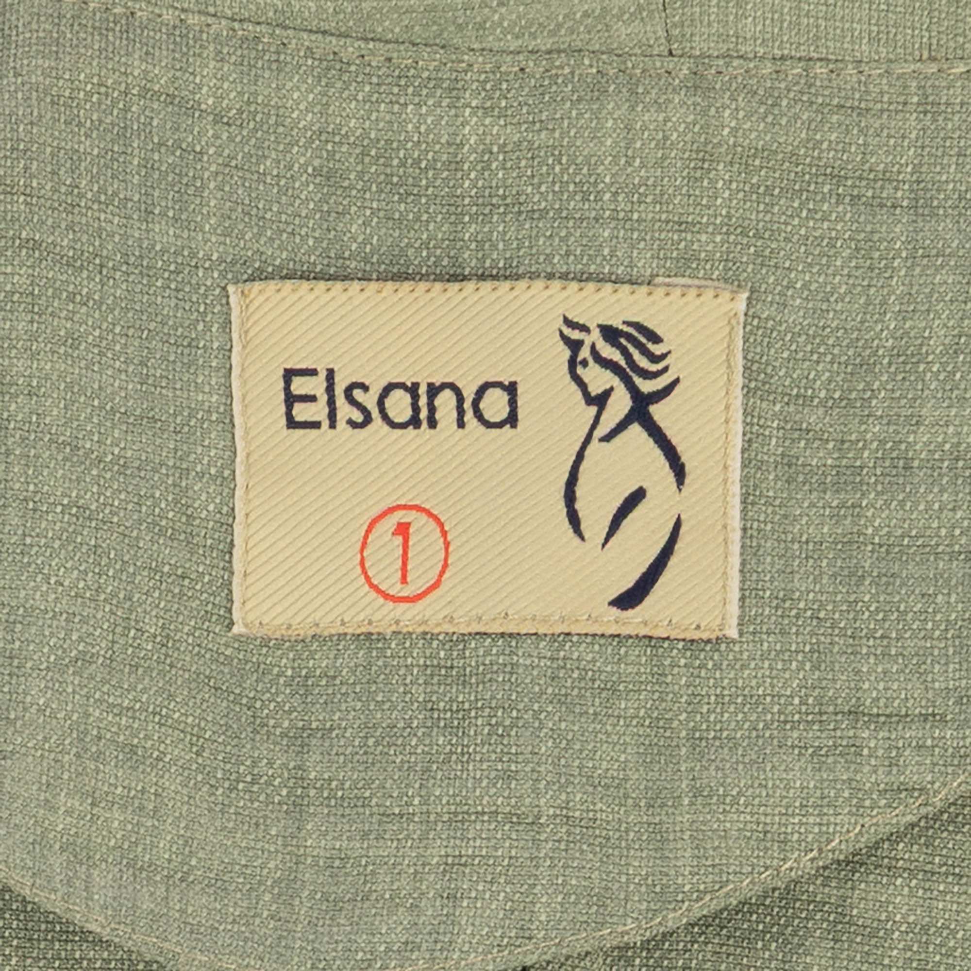 ست شومیز و دامن و کمربند زنانه سبز یشمی مدل هانیسالسانا Elsana کد2312
