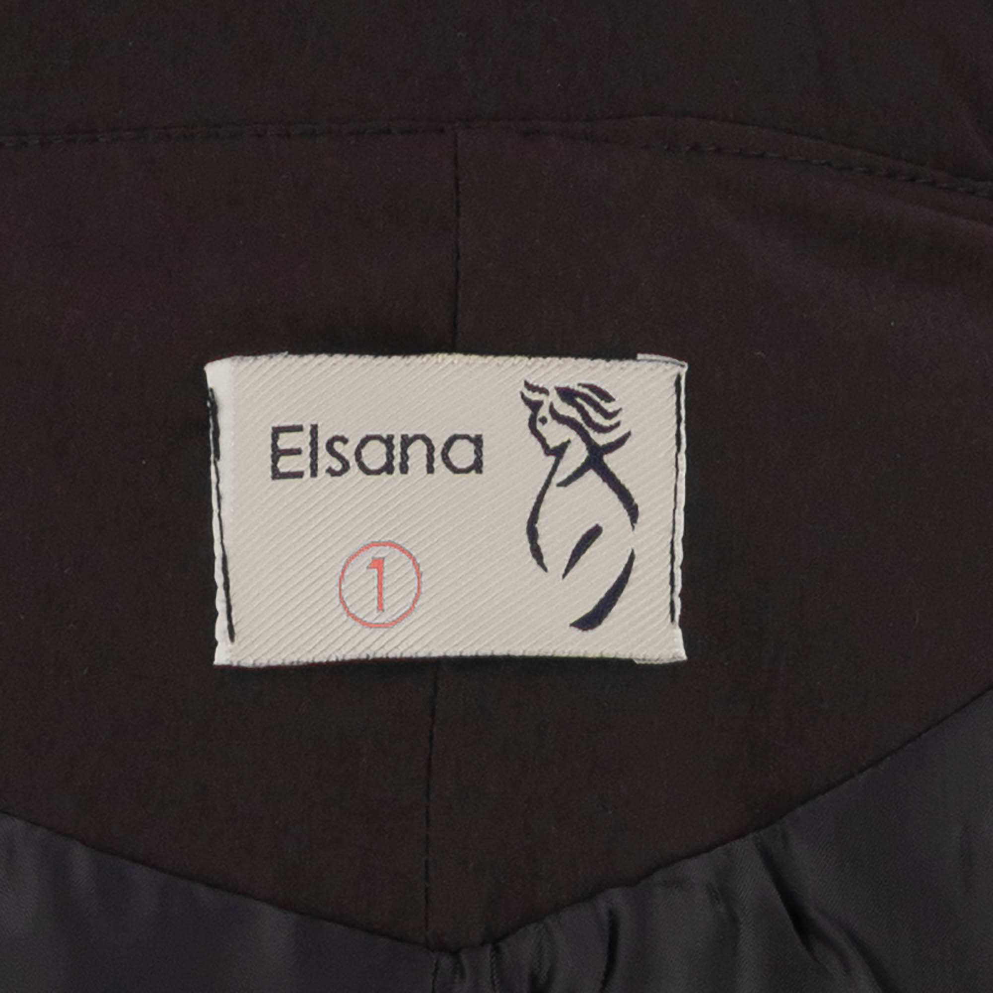 بارانی بلند زنانه مشکی مدل ژیانوالسانا Elsana کد2313