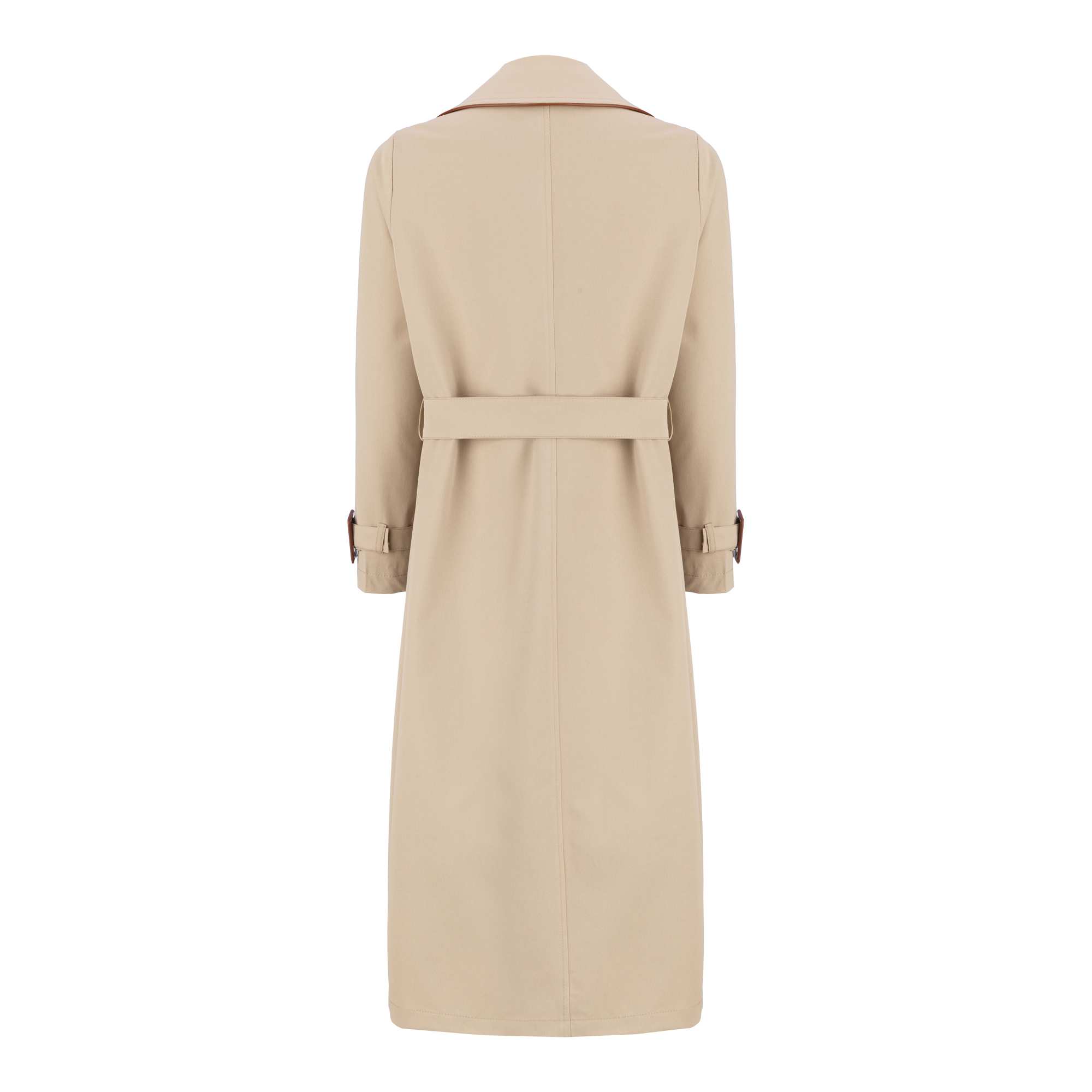 بارانی بلند زنانه کرم مدل سایداالسانا Elsana کد2316